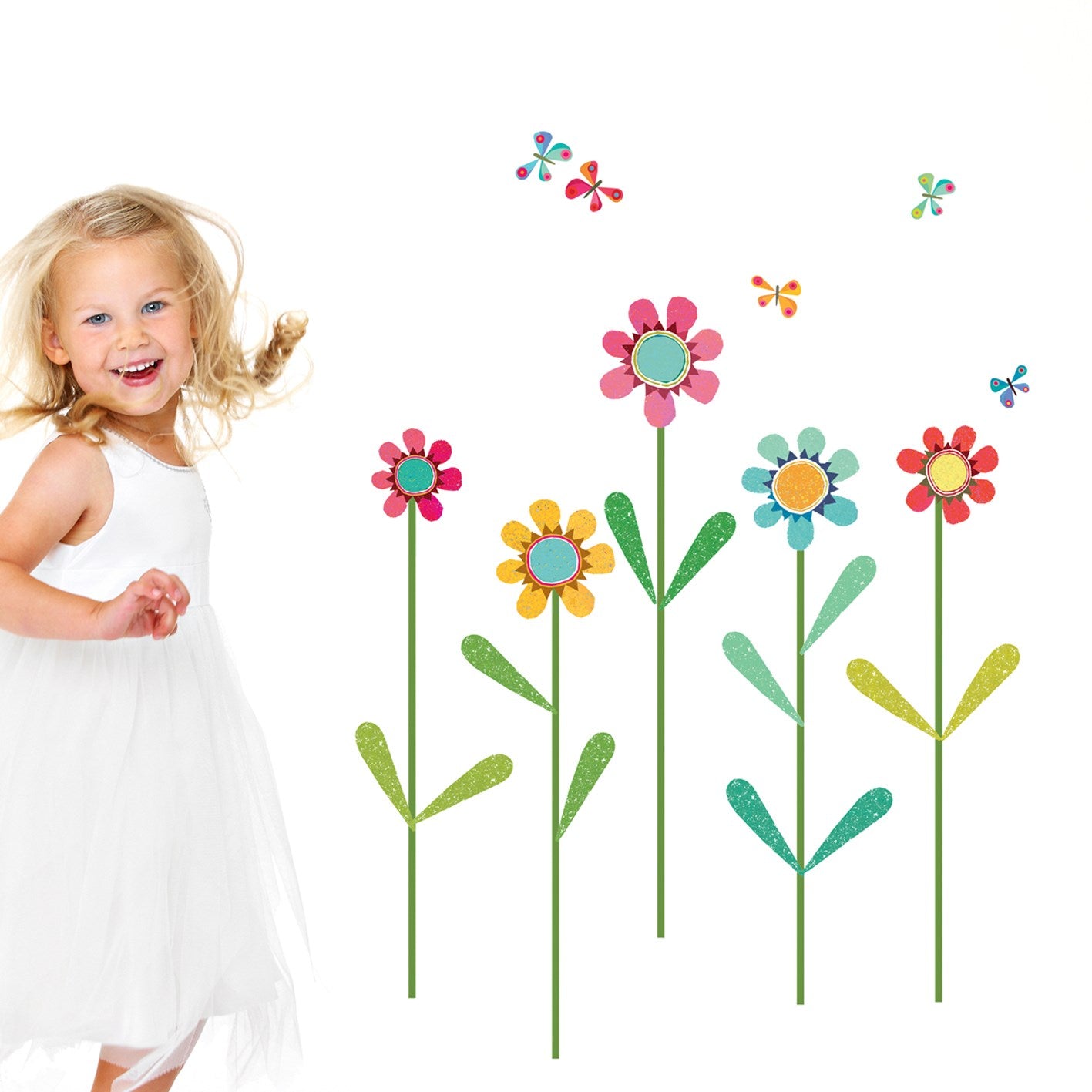 flowers wall sticker pack