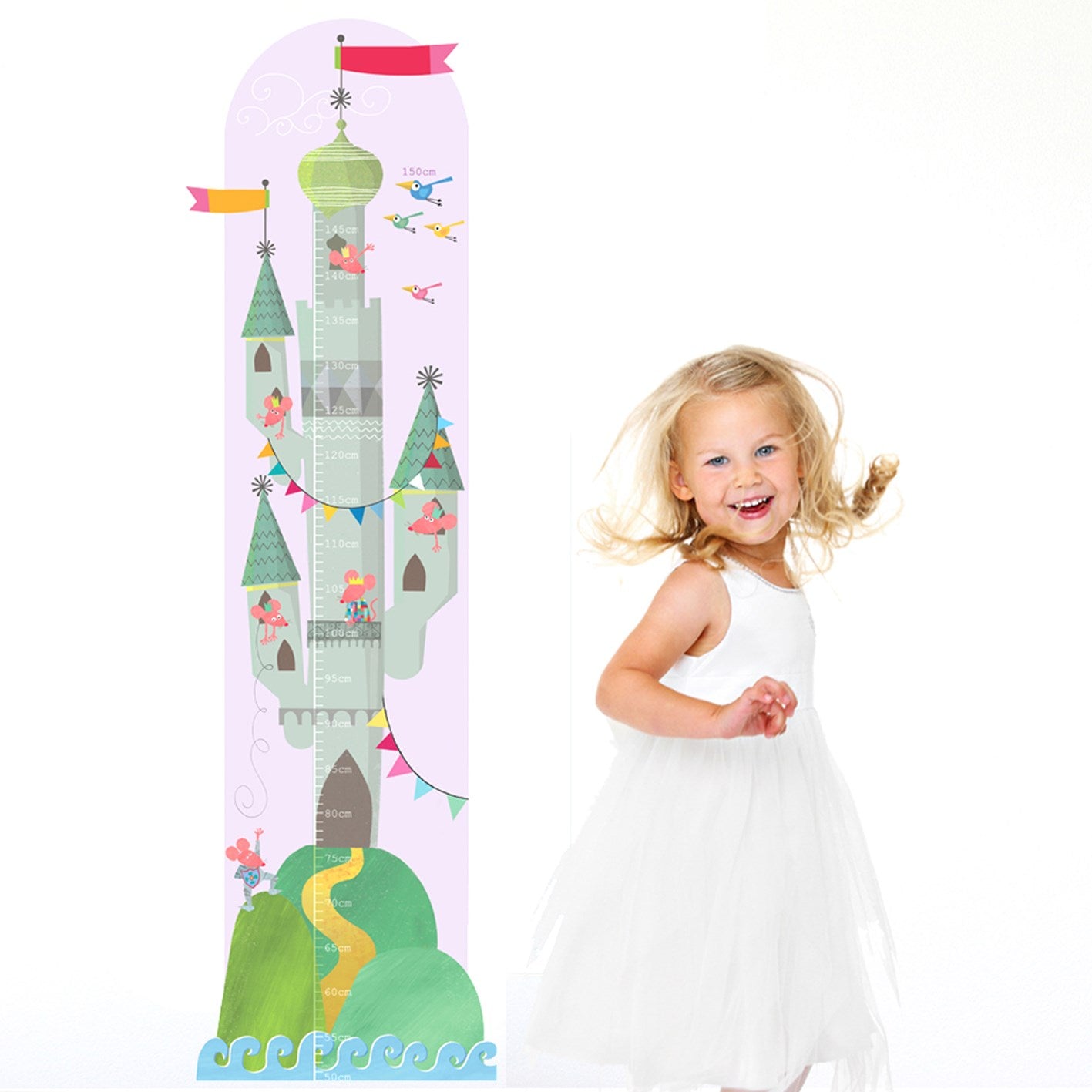 personalised mousey castle height chart