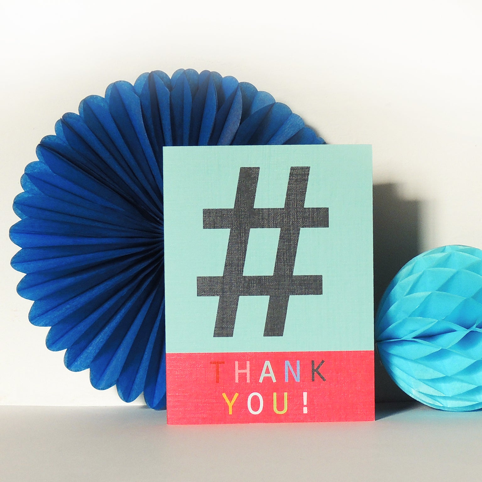 STW02 mini hashtag thank you card