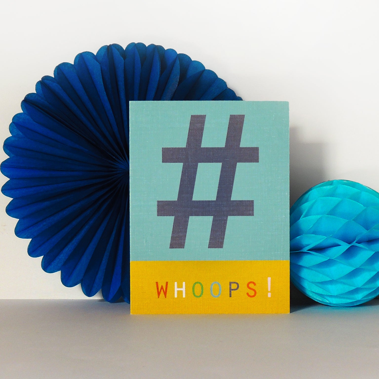 STW13 mini hashtag whoops! card