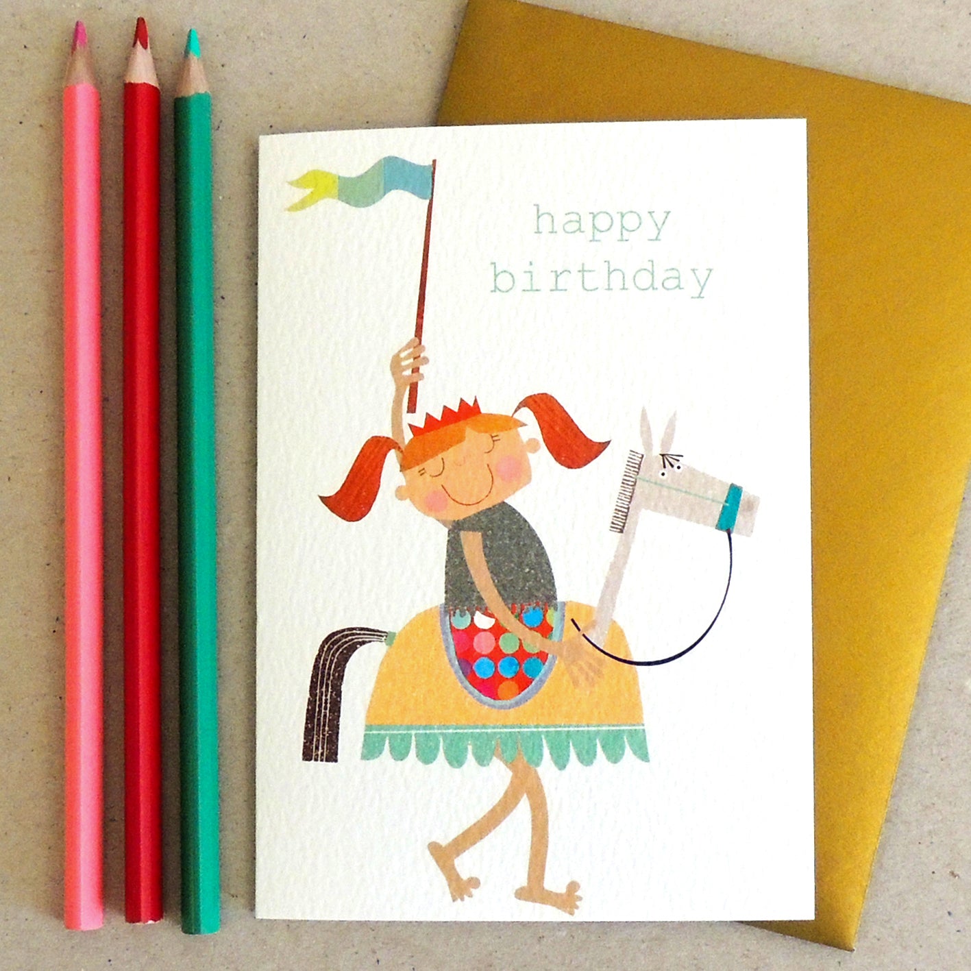 TB01 knight happy birthday card