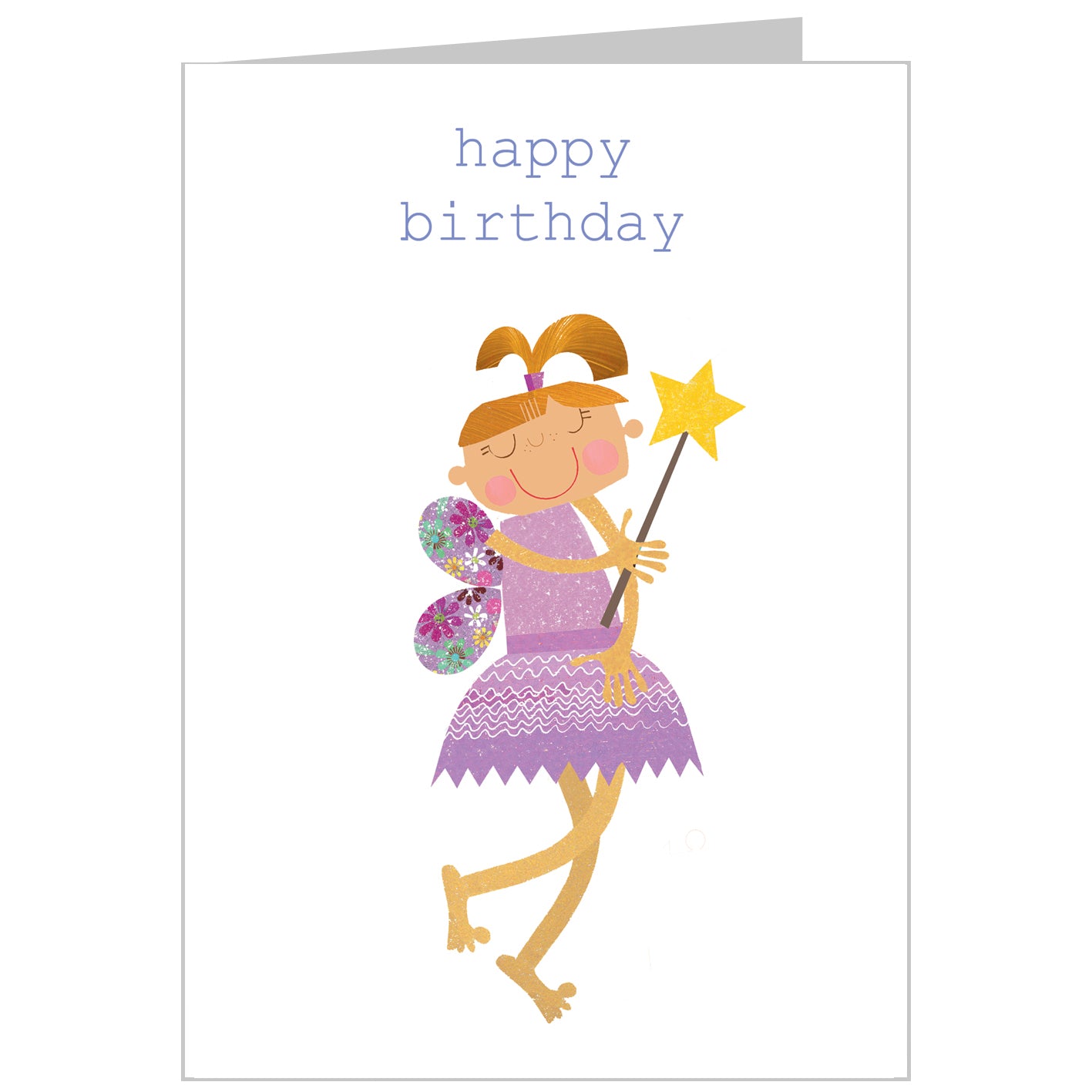 TB05 fairy happy birthday card