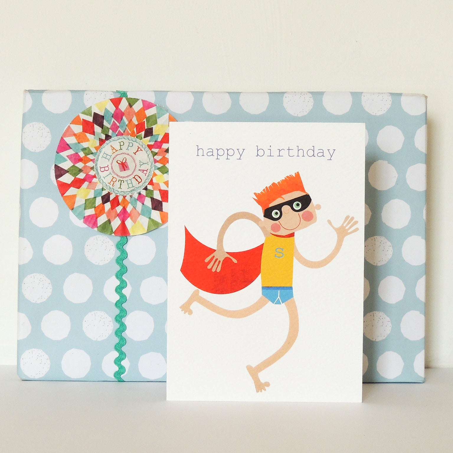 TB10 super hero happy birthday card