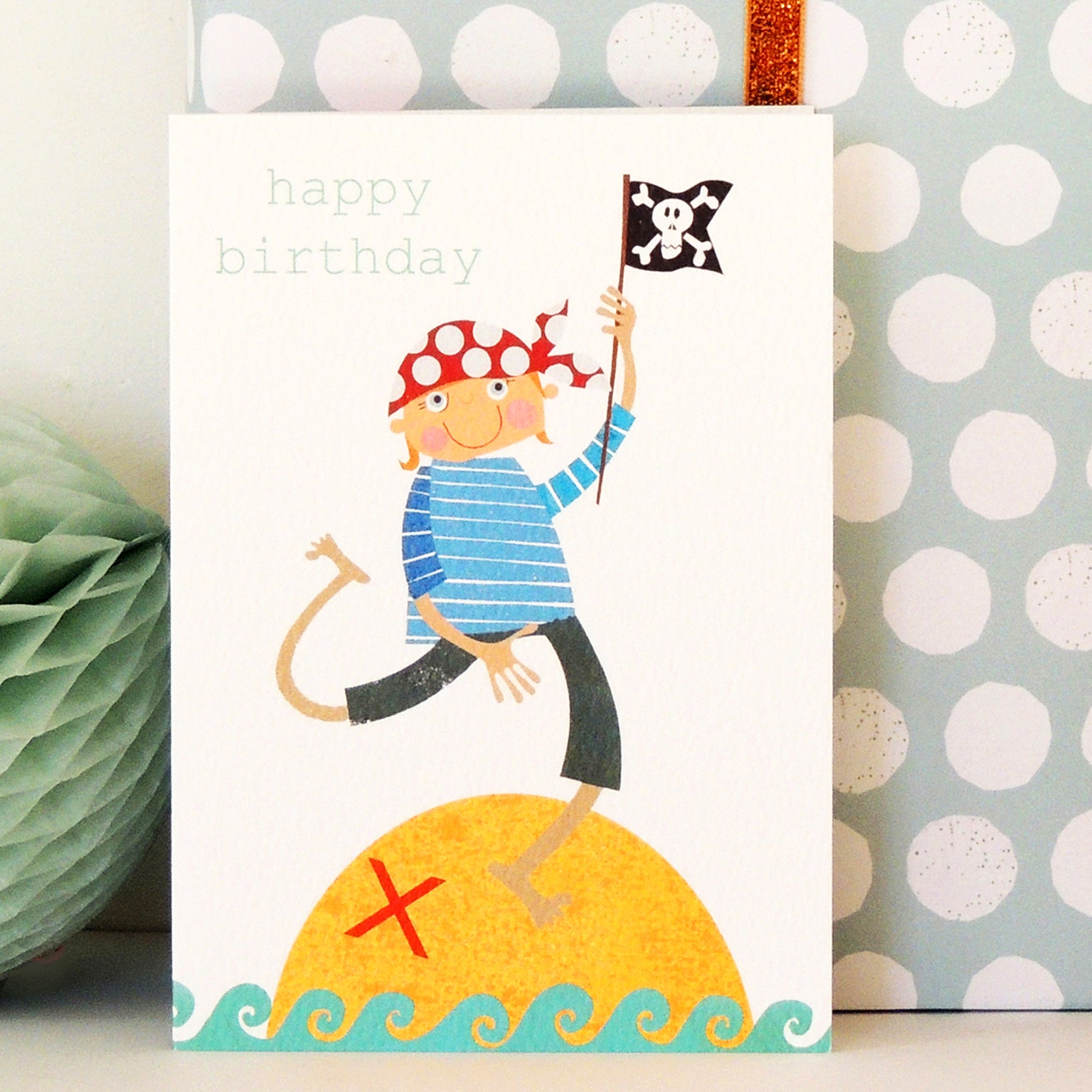 TB12 pirate happy birthday card