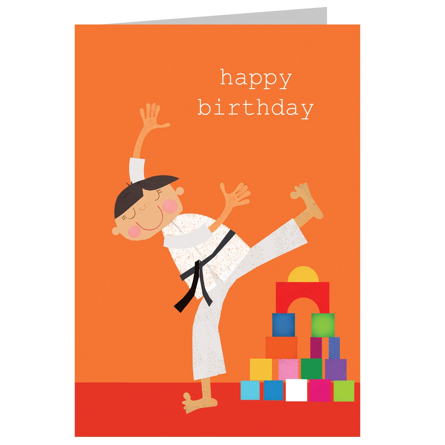 TB18 martial arts happy birthday card