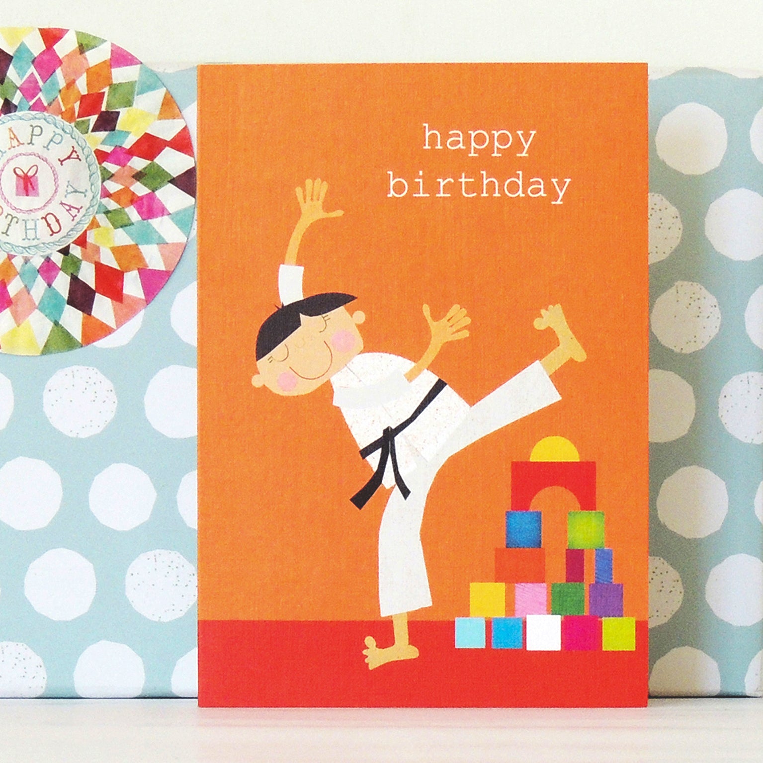 TB18 martial arts happy birthday card