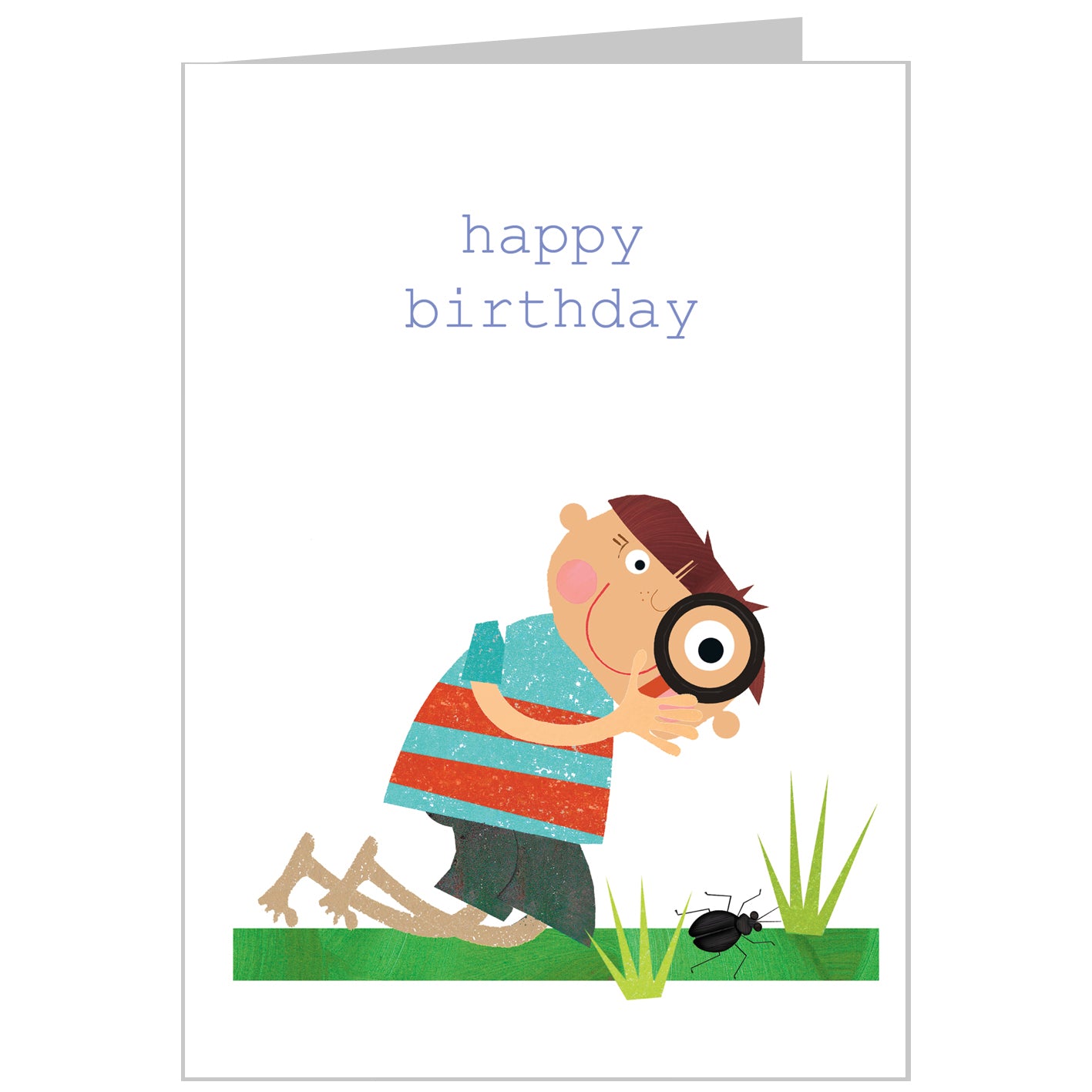 TB21 bug boy happy birthday card