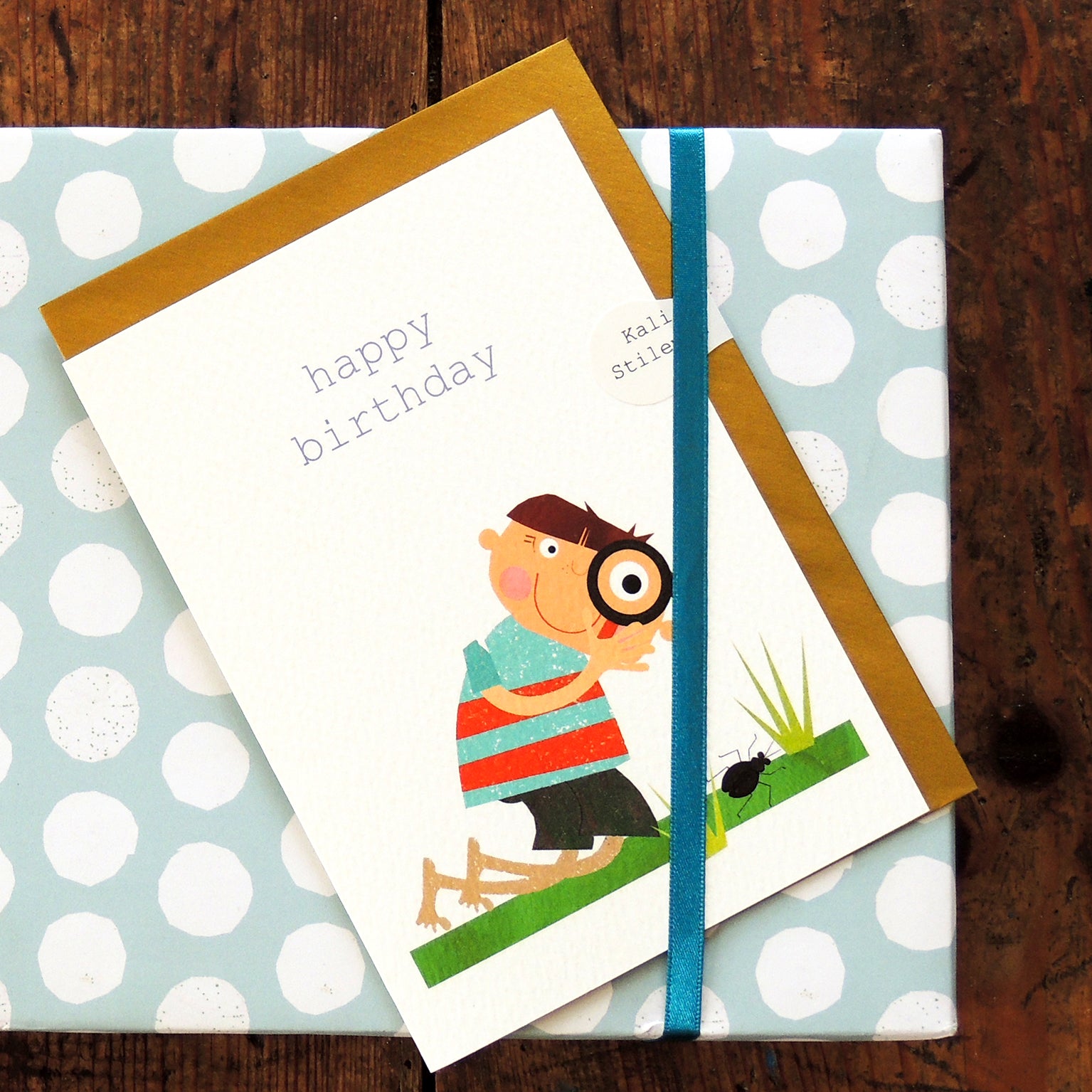 TB21 bug boy happy birthday card