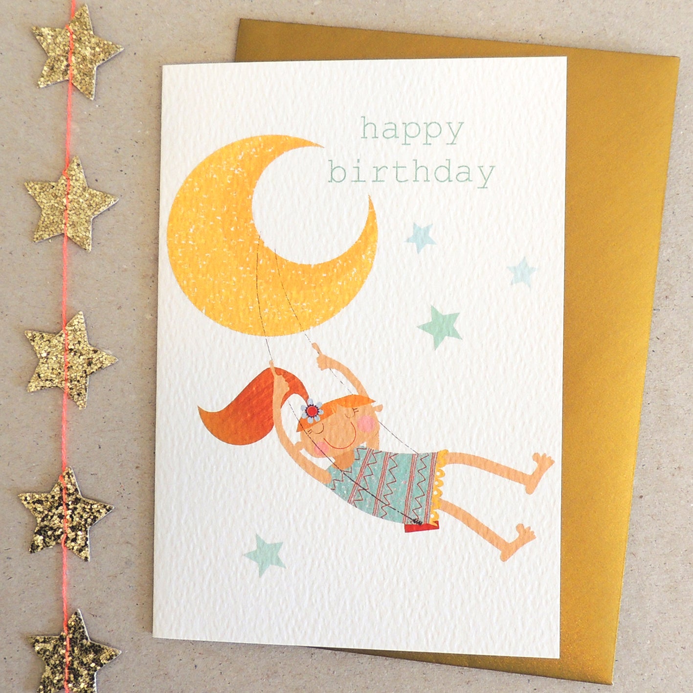 TB23 swing happy birthday card