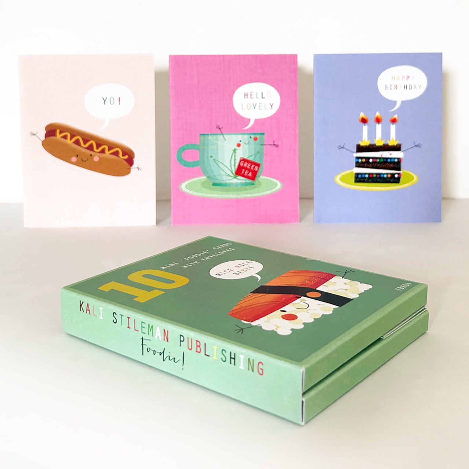 mixed mini foodie cards box