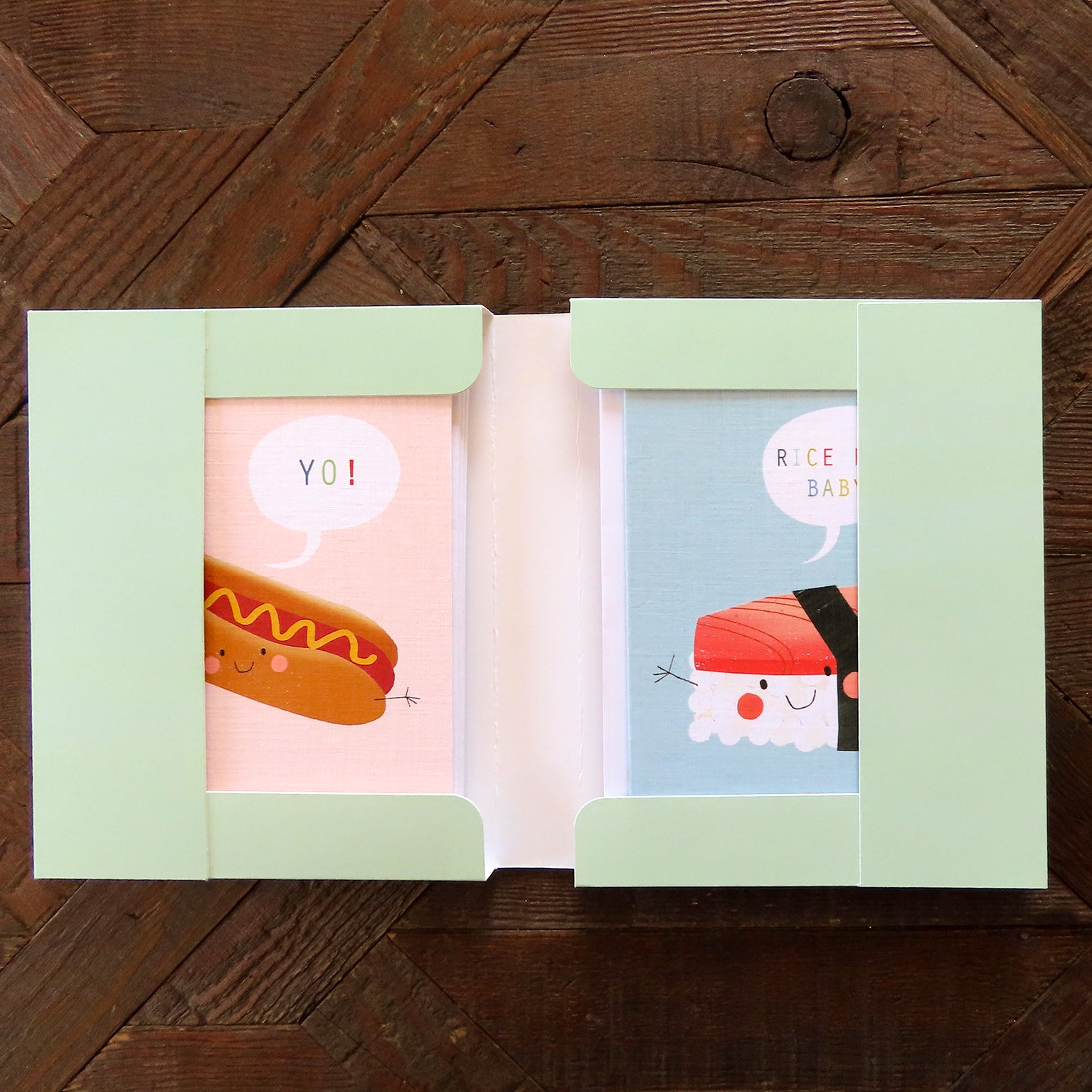 mixed mini foodie cards box