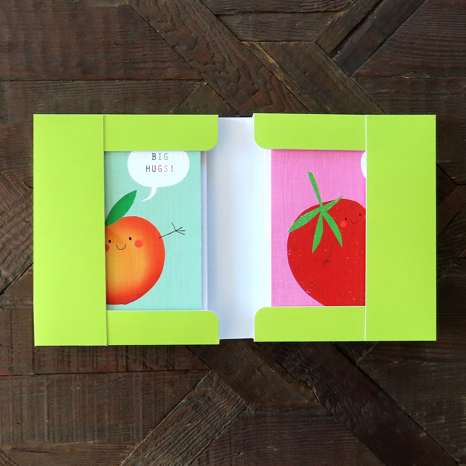 mixed mini fruit and veg cards box