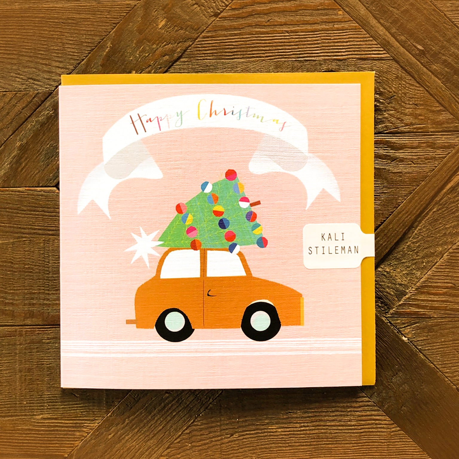 TF02 Christmas tree greetings card