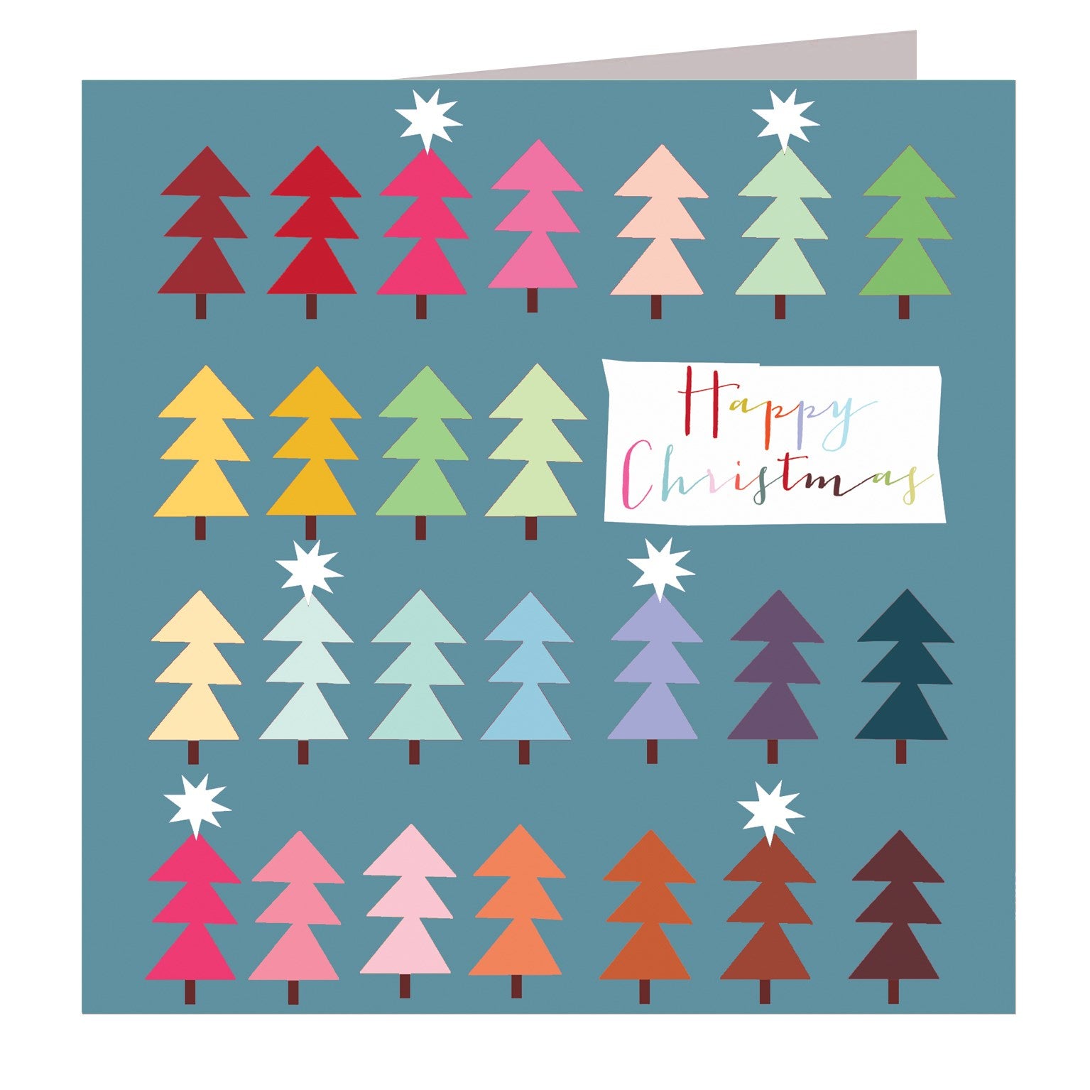 TF03 Christmas tree greetings card