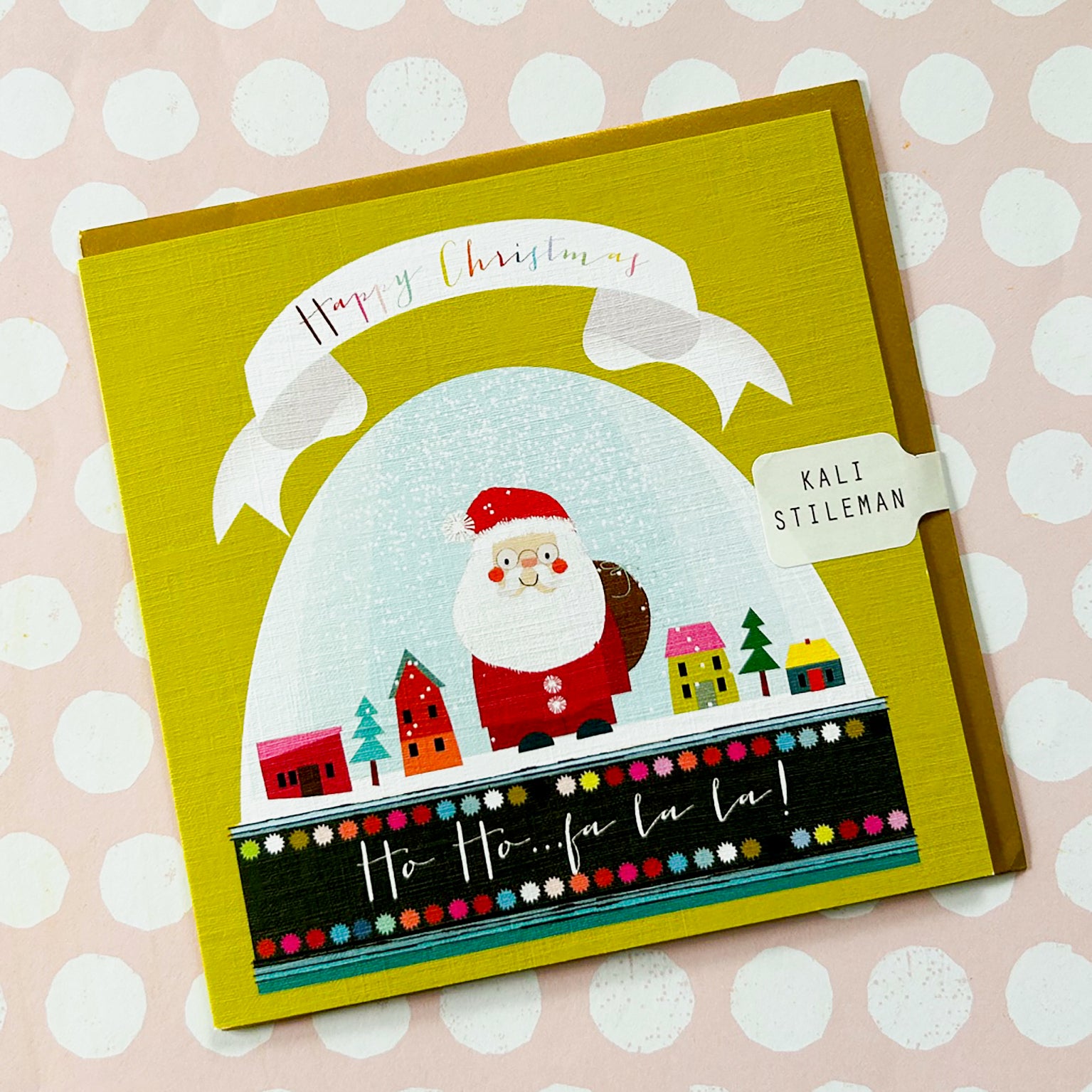 TF07 snowglobe Christmas greetings card