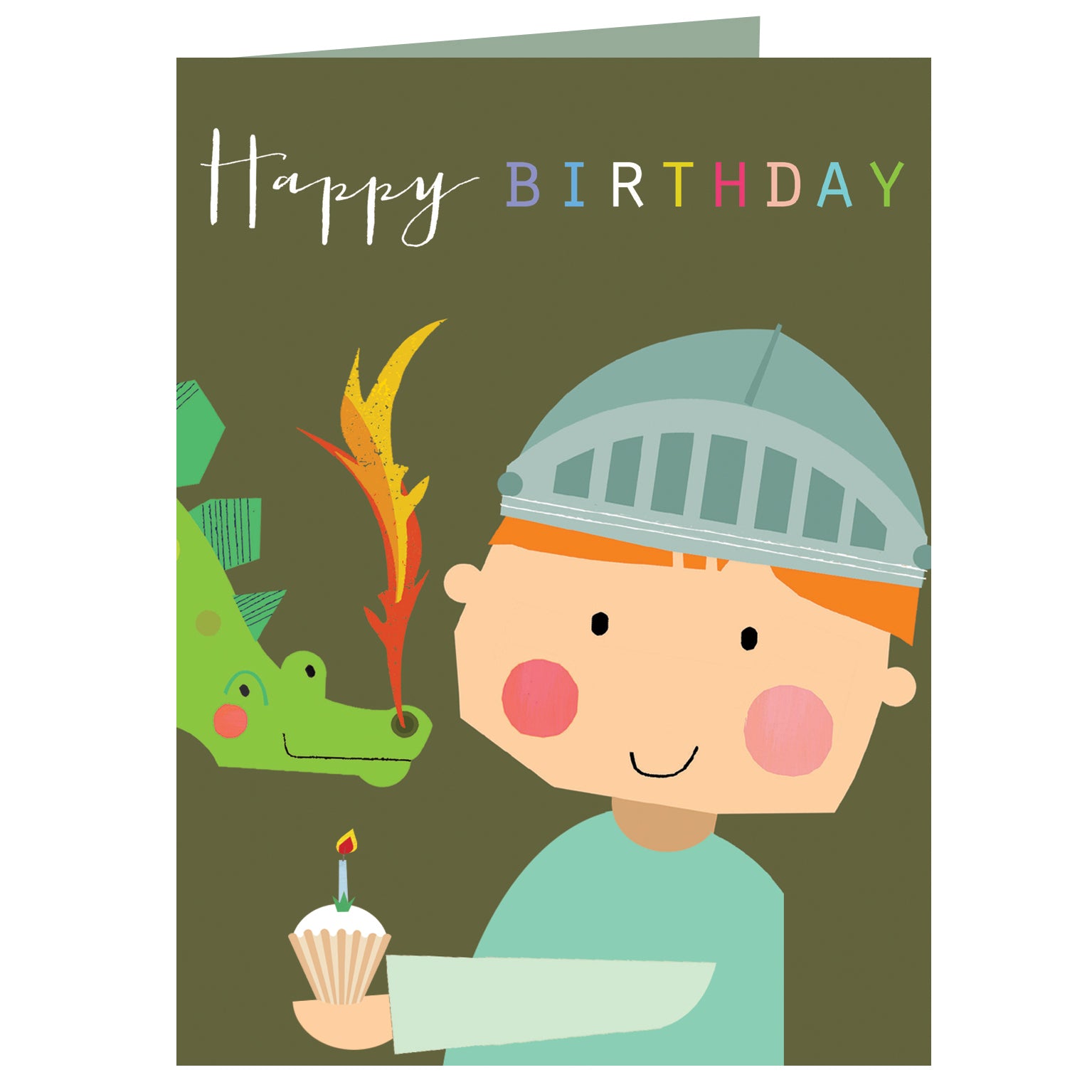 mini knight birthday card