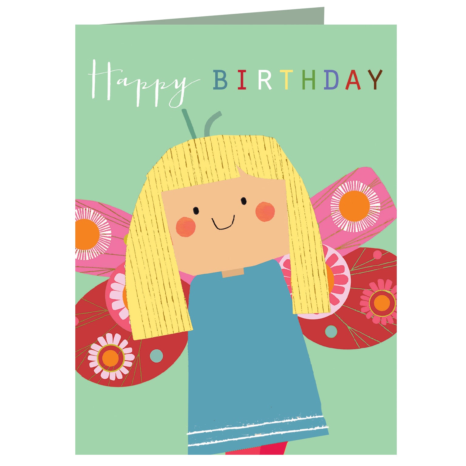 mini butterfly birthday card