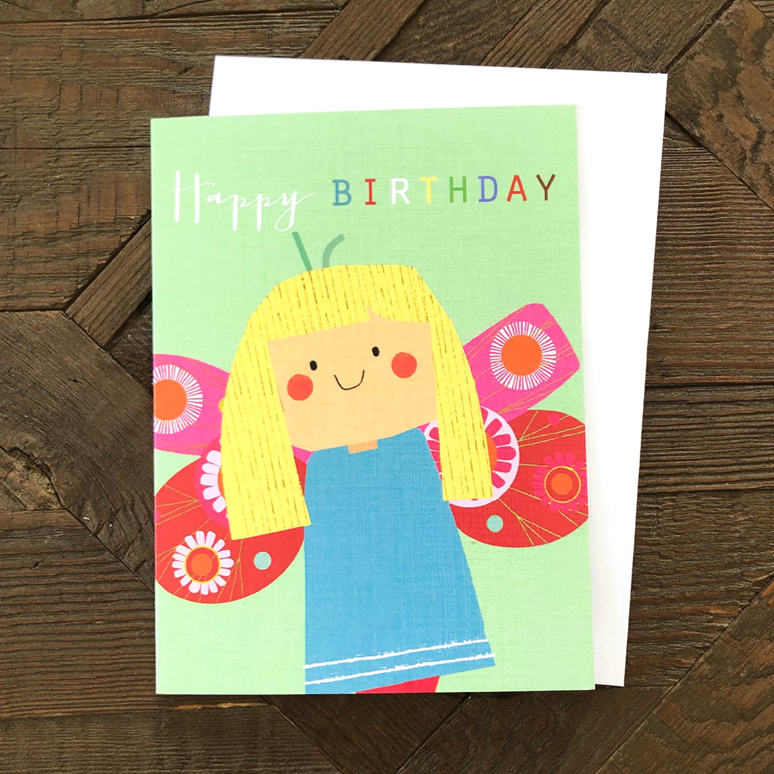 mini butterfly birthday card