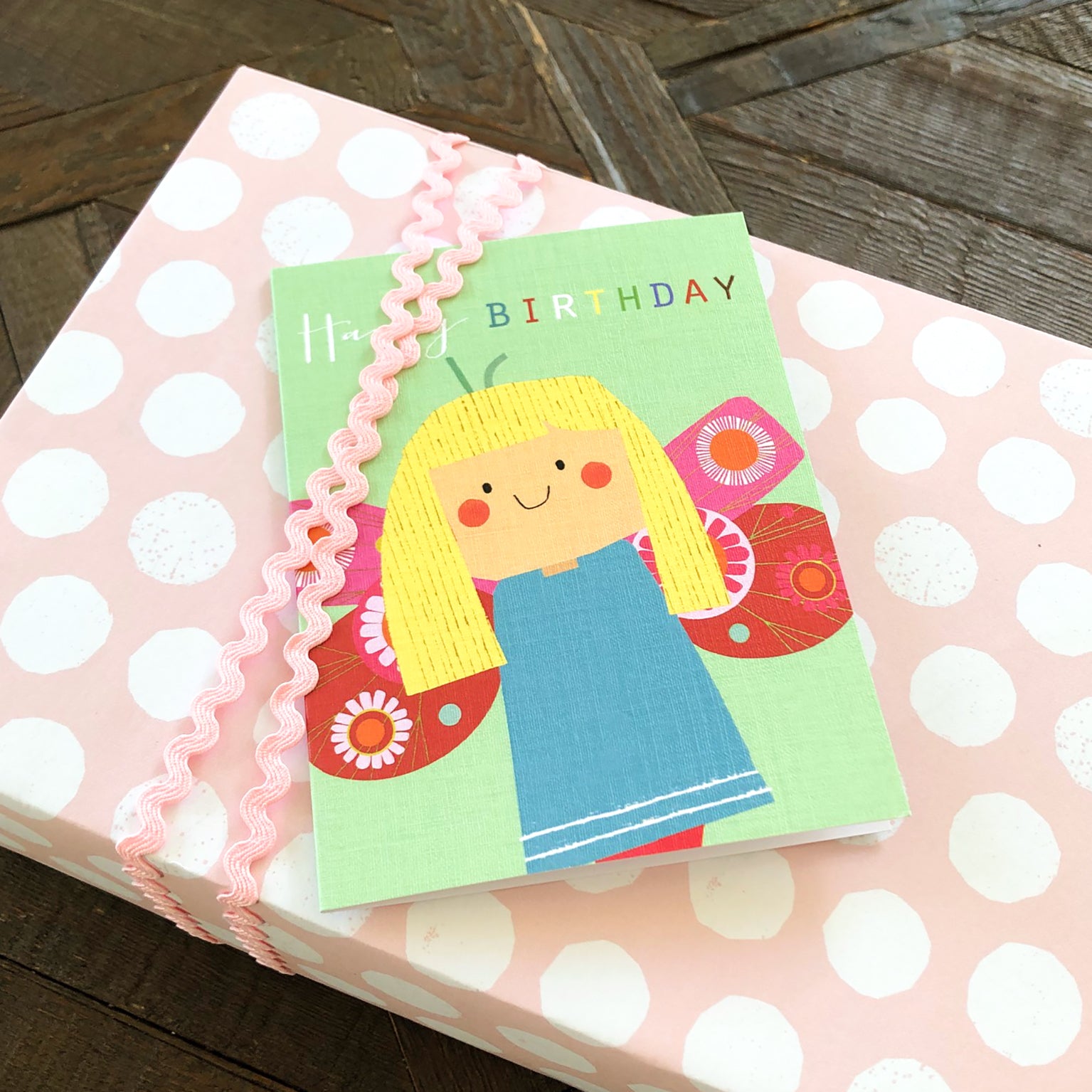 mini butterfly birthday card