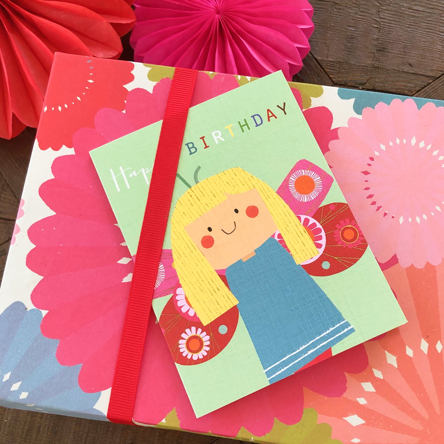 mini butterfly birthday card