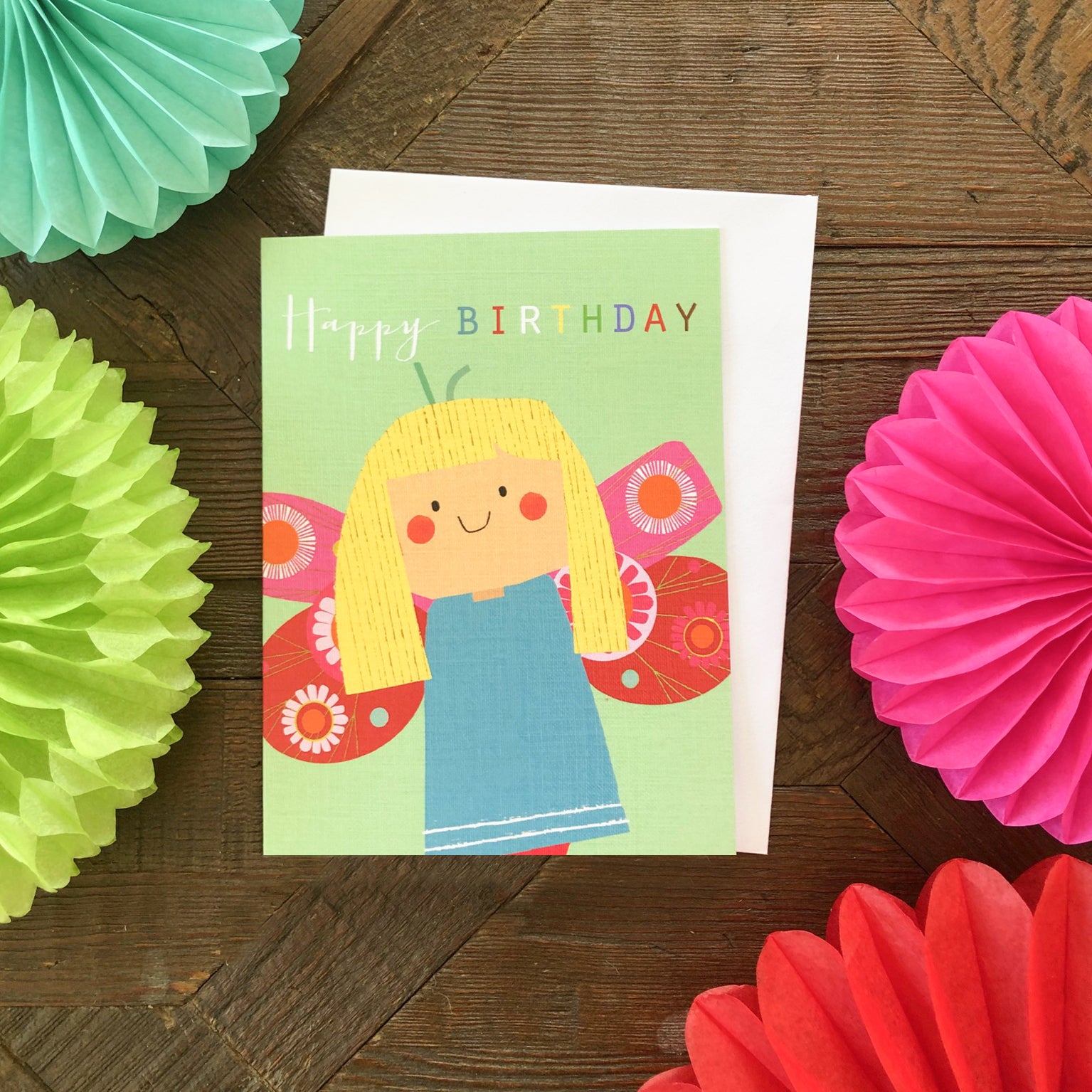 mini butterfly birthday card