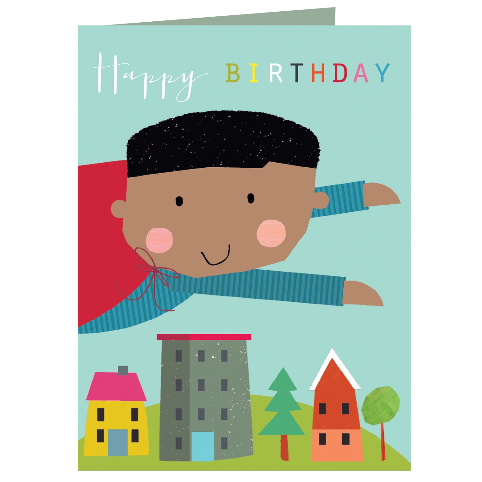 mini superhero birthday card