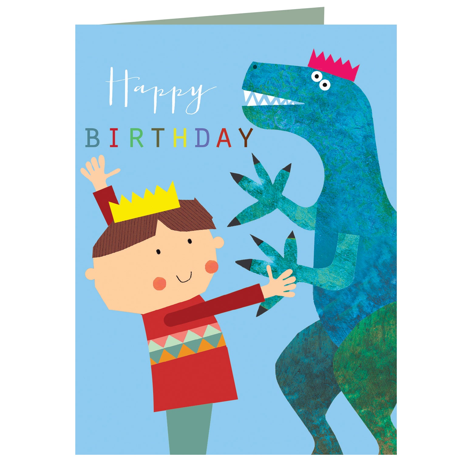 mini dinosaur birthday card