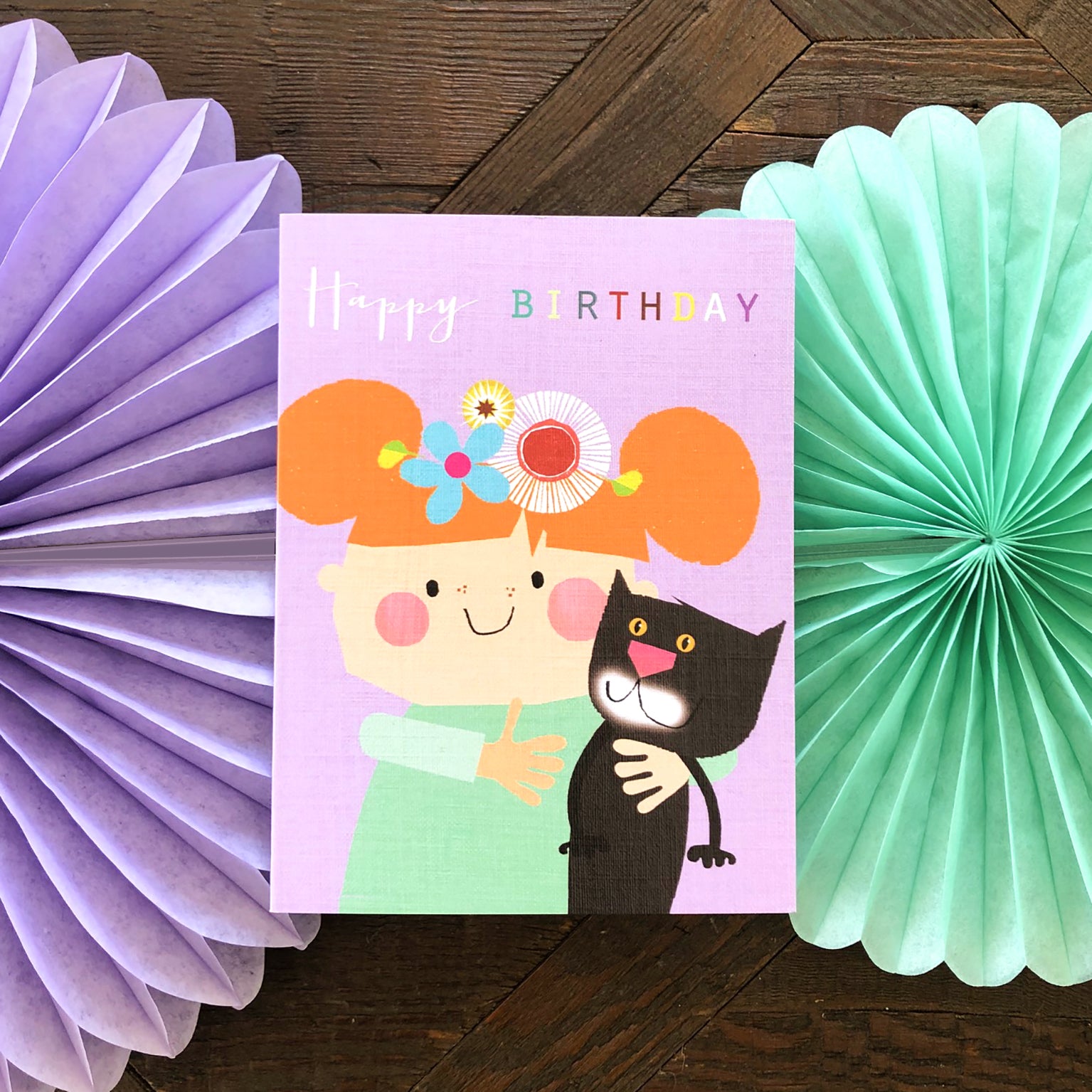 mini kitten birthday card