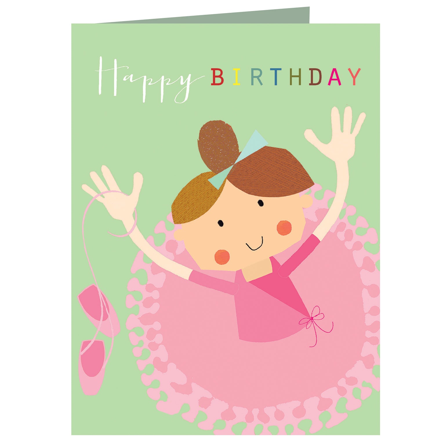 mini ballerina birthday card