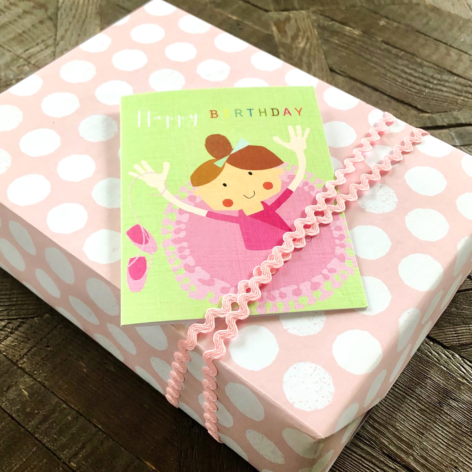 mini ballerina birthday card