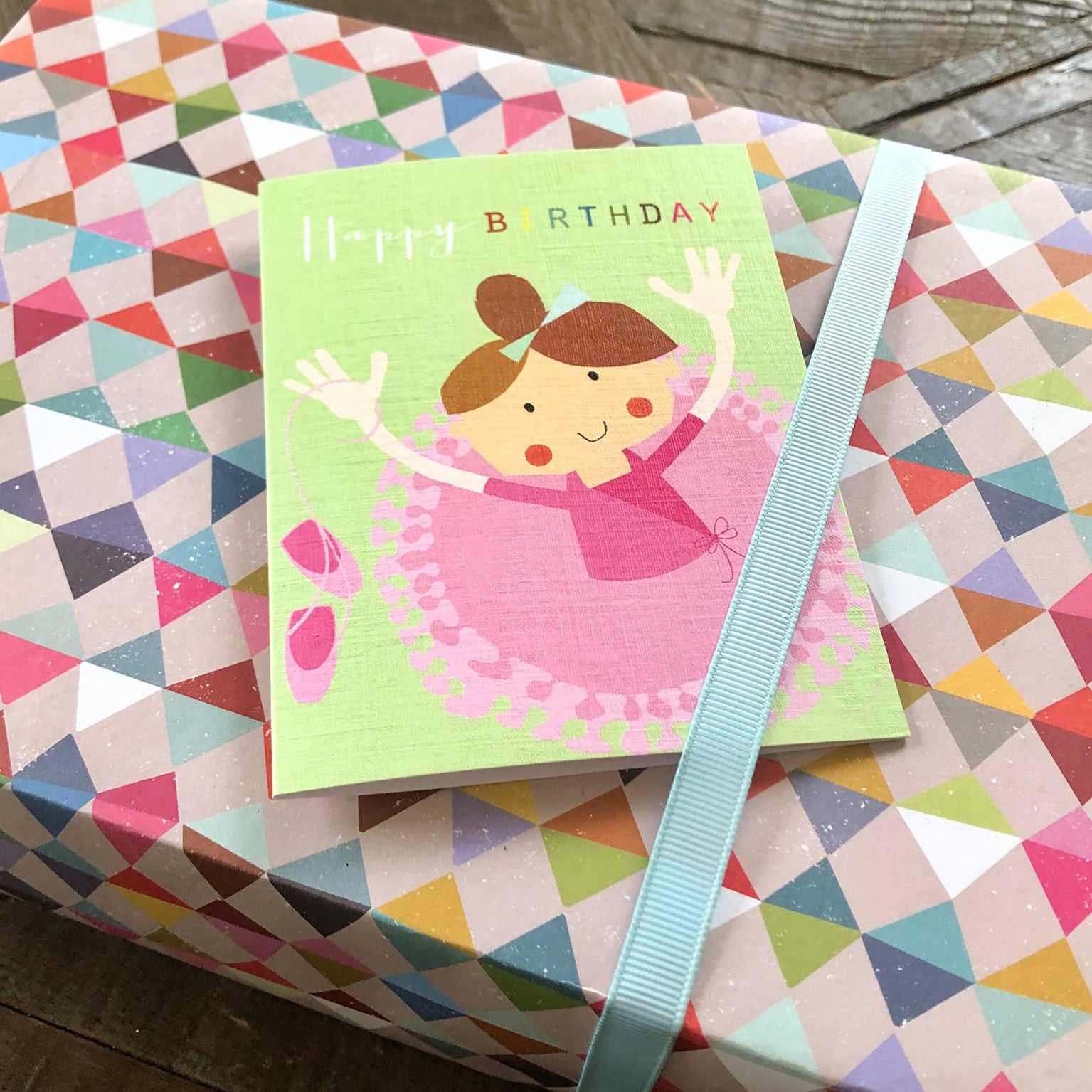 mini ballerina birthday card