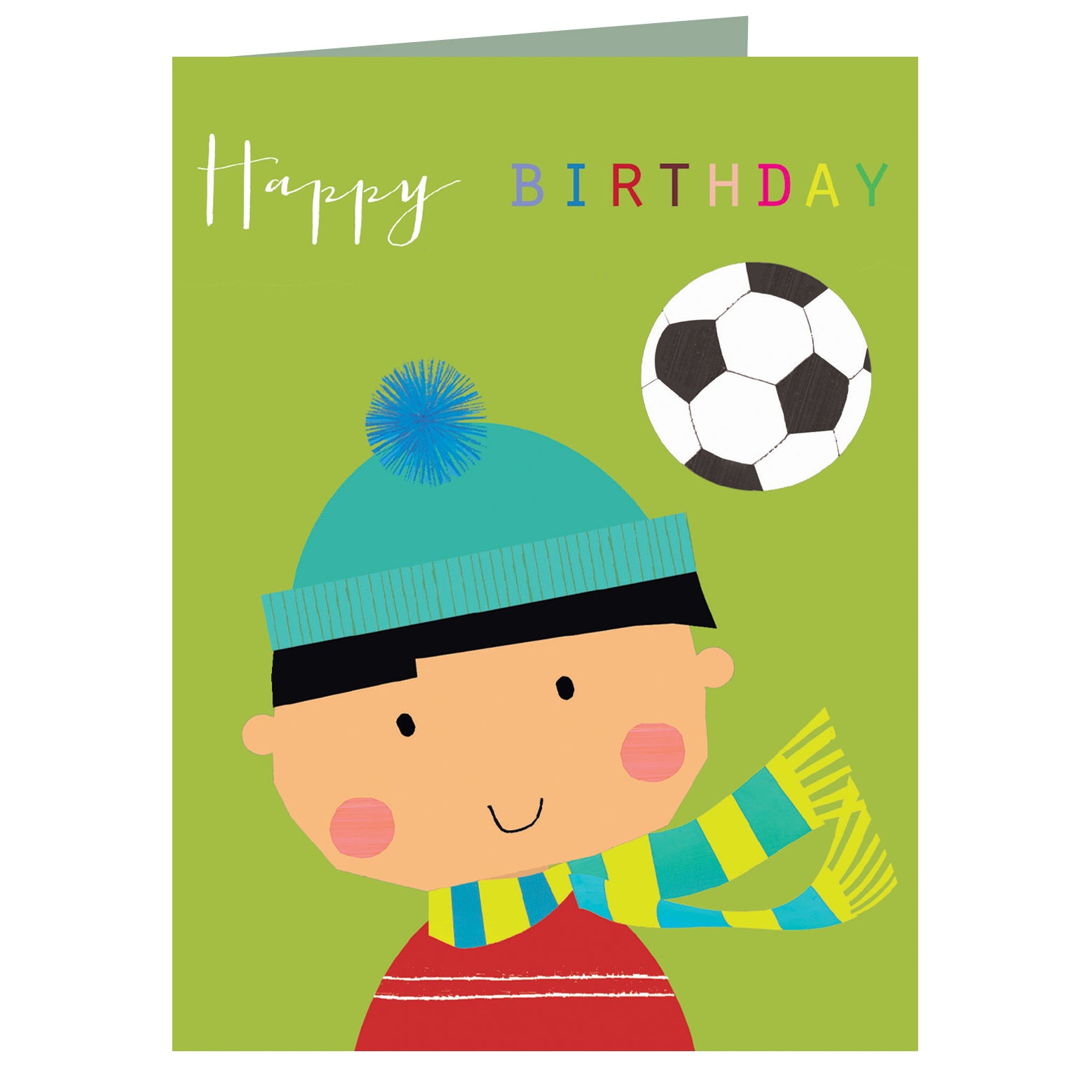 mini football birthday card