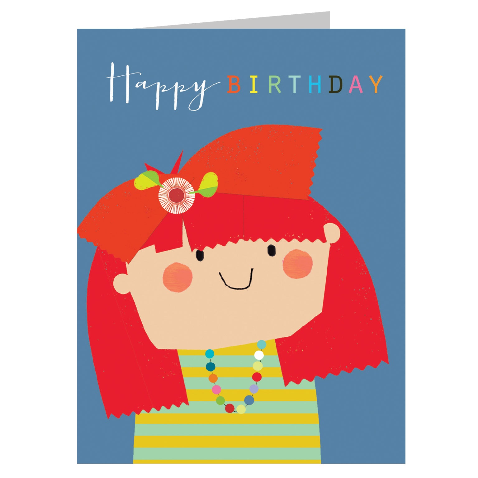 mini flower girl birthday card