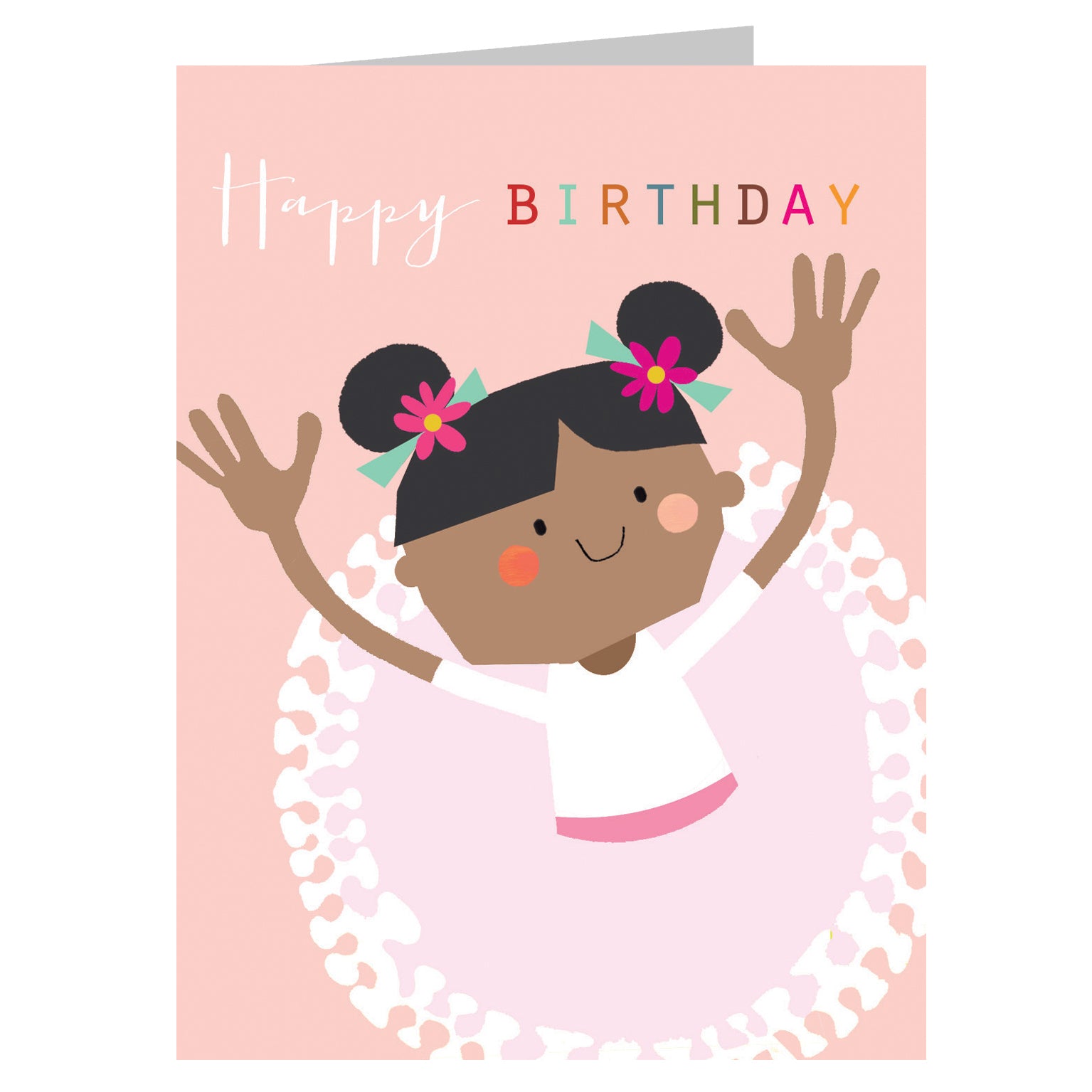 mini ballerina birthday card