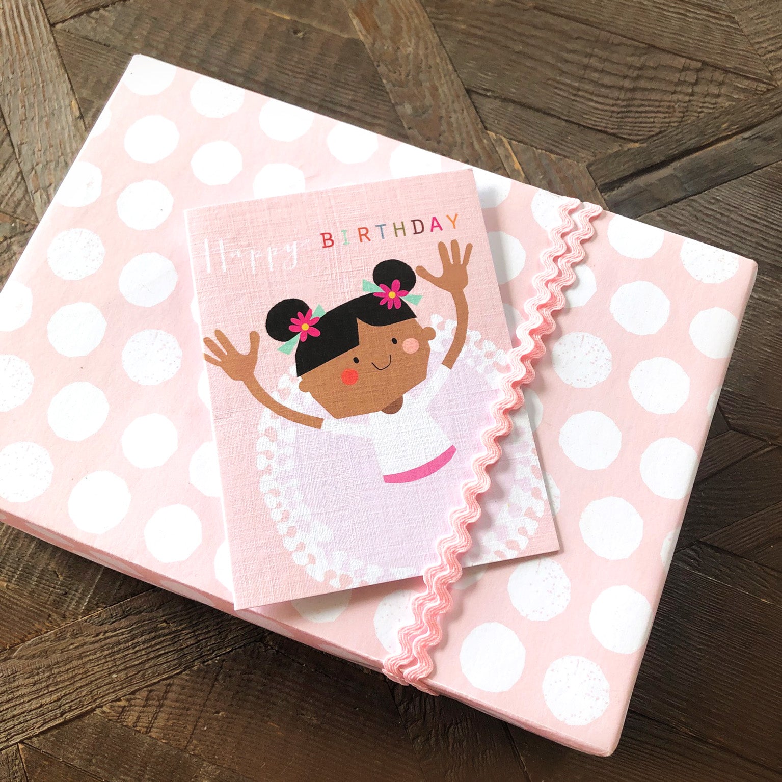 mini ballerina birthday card