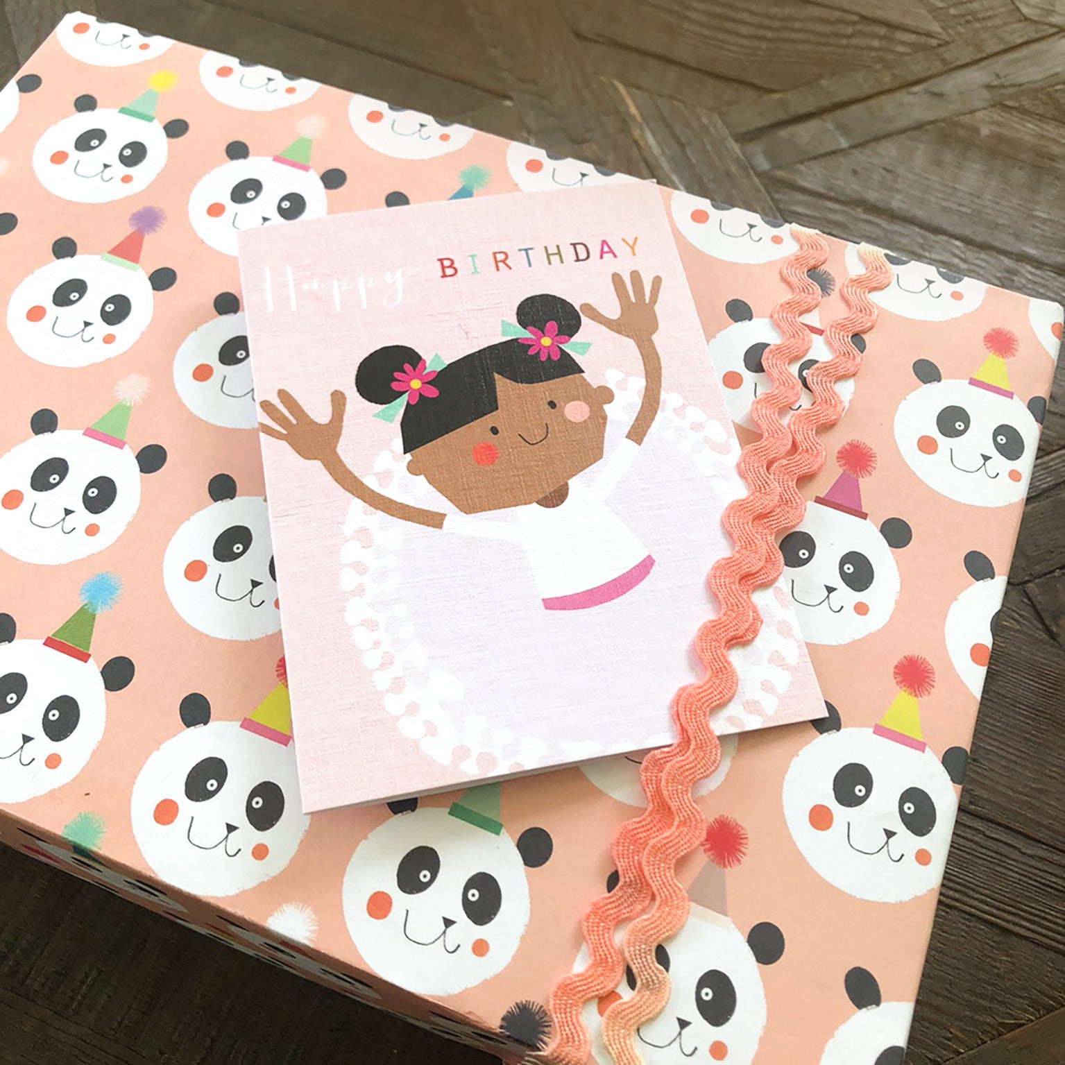 mini ballerina birthday card