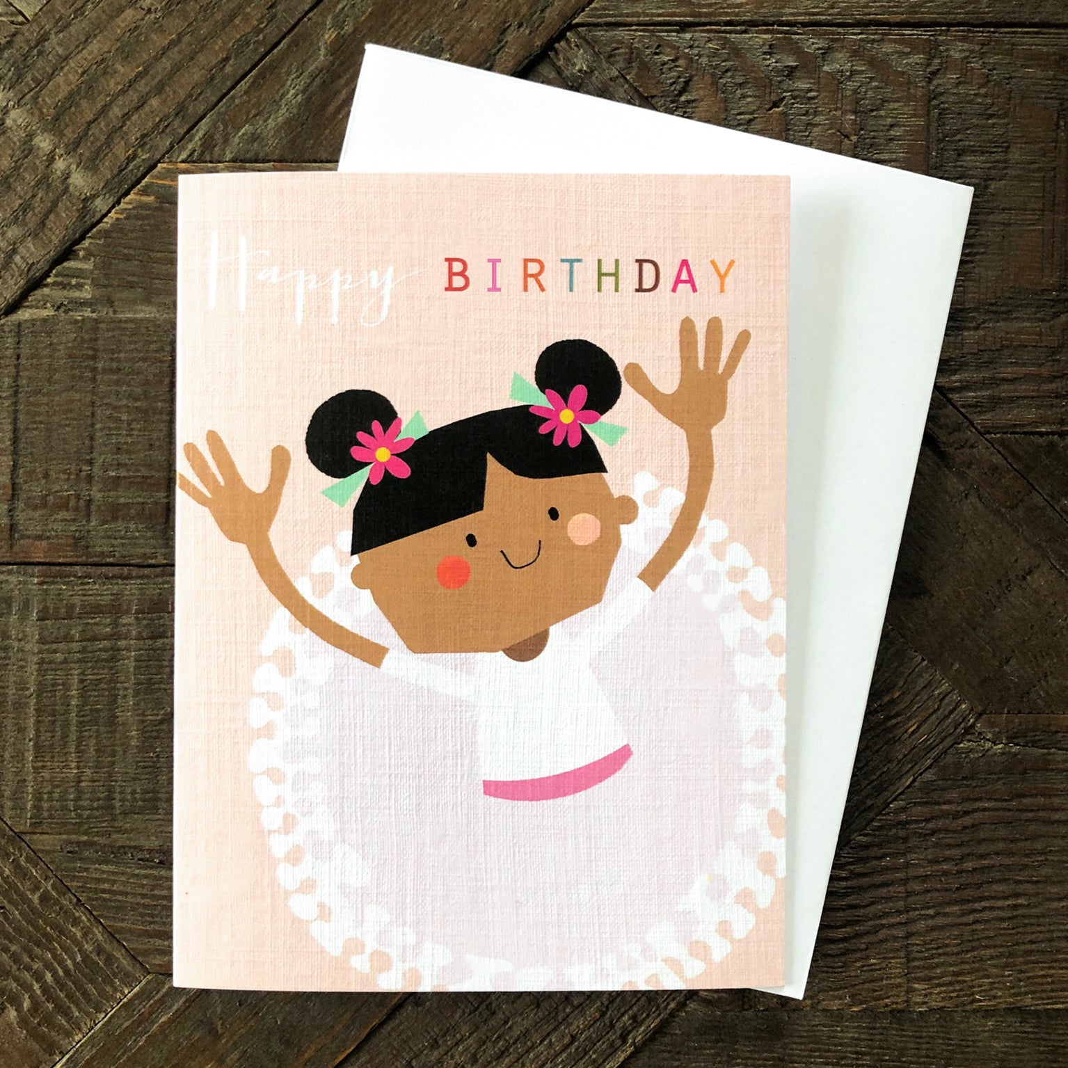 mini ballerina birthday card