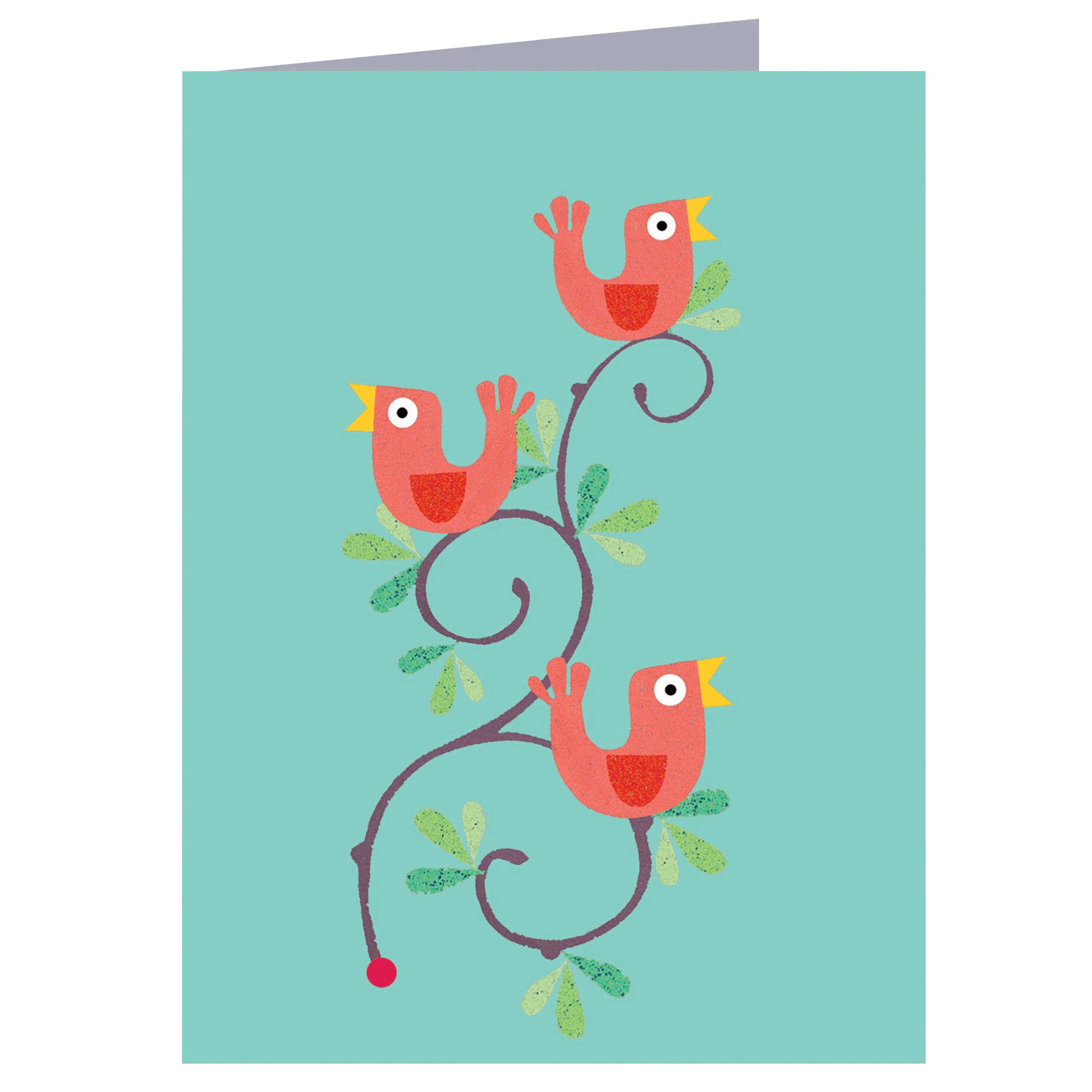 mini singing birds card