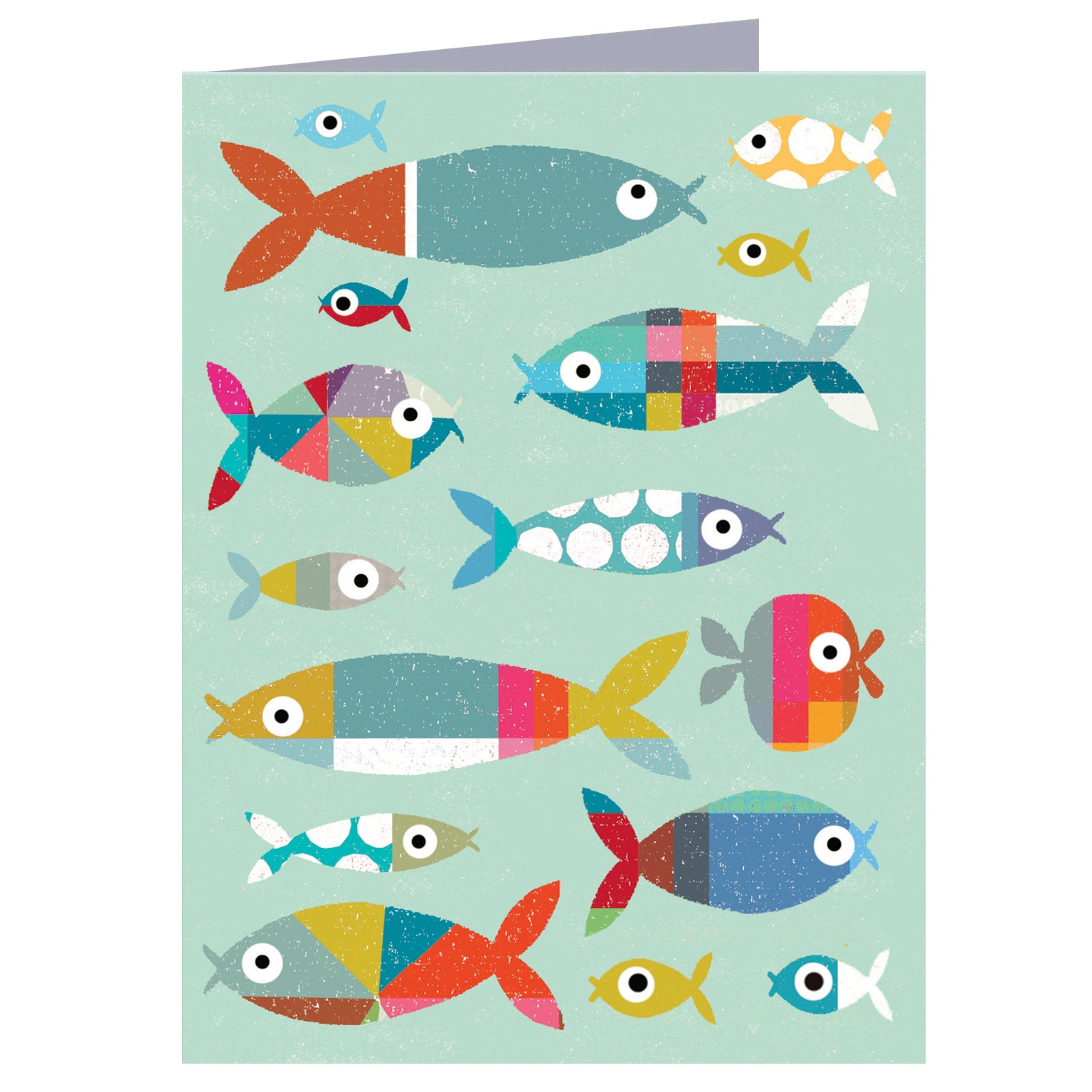 mini fish greetings card