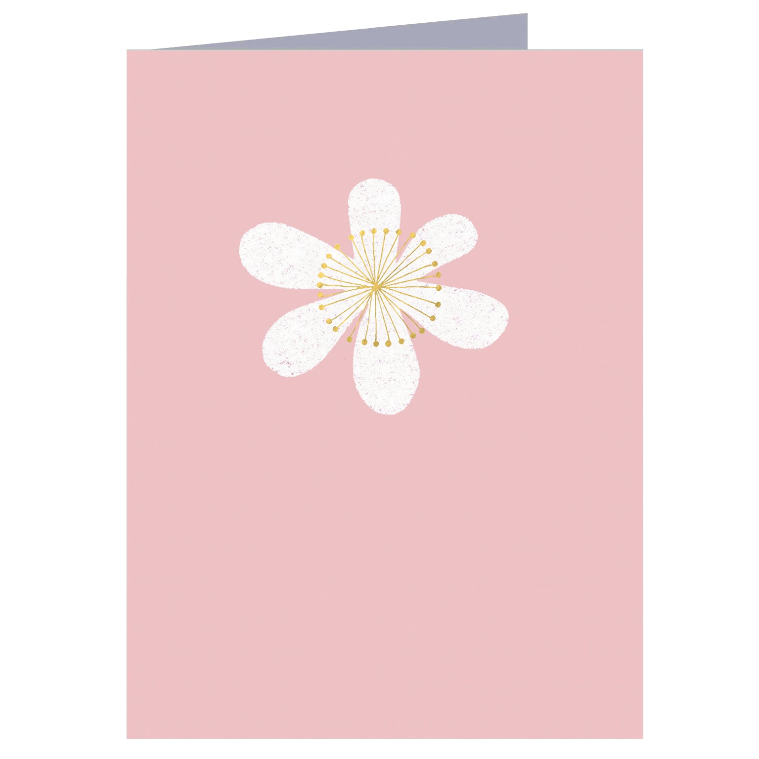 mini gold foiled blossom card