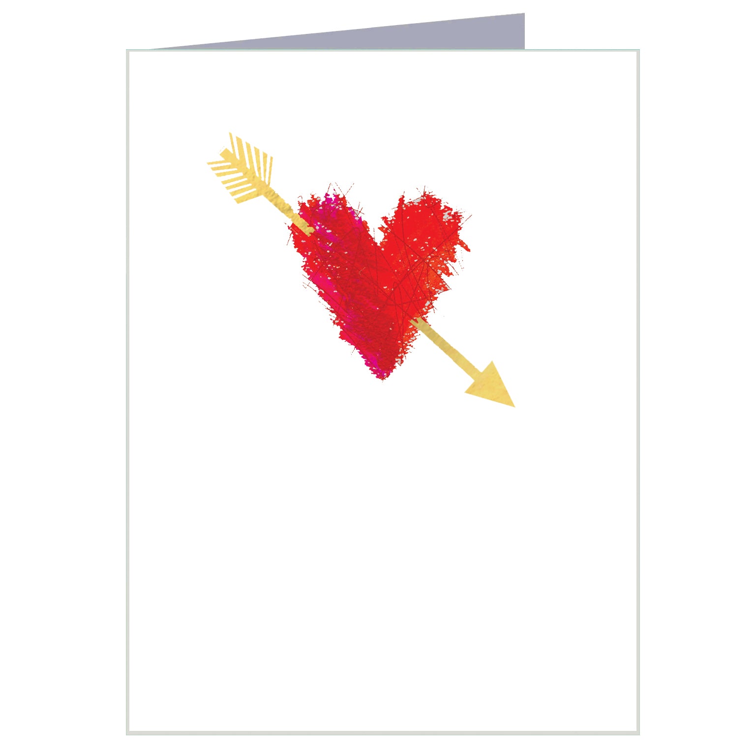 TW10 mini gold foiled heart card