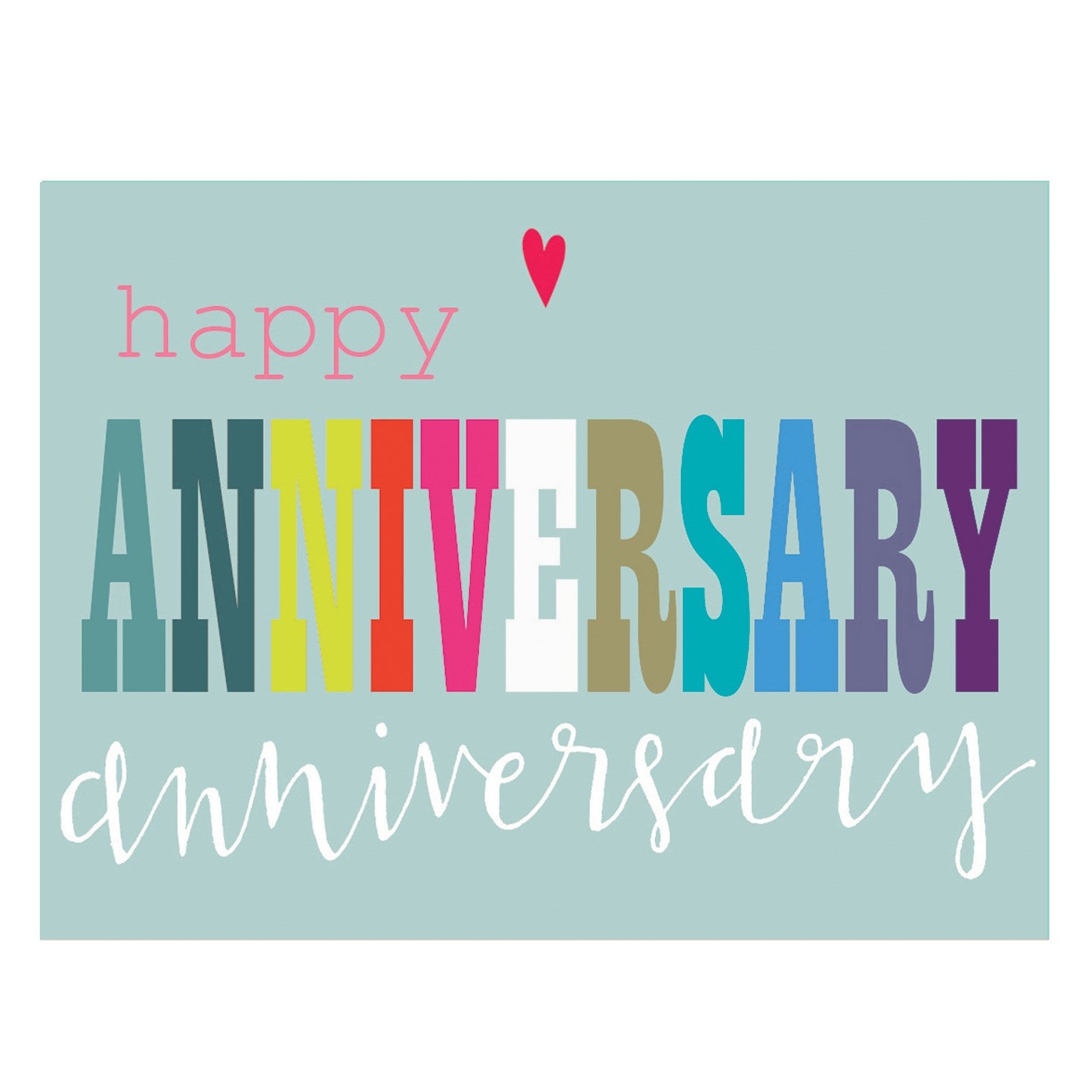 mini glittery anniversary card