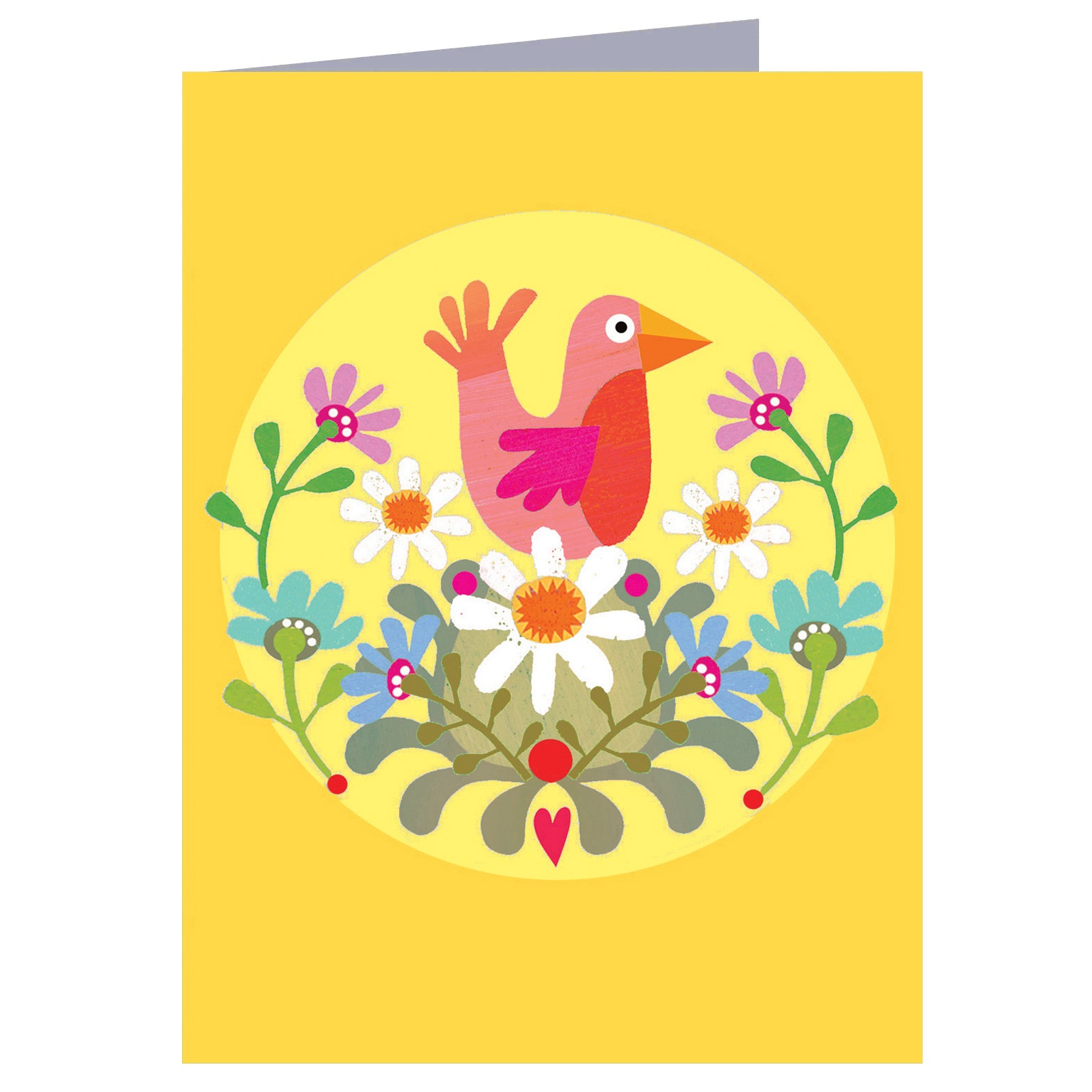 TW14 mini yellow bird card