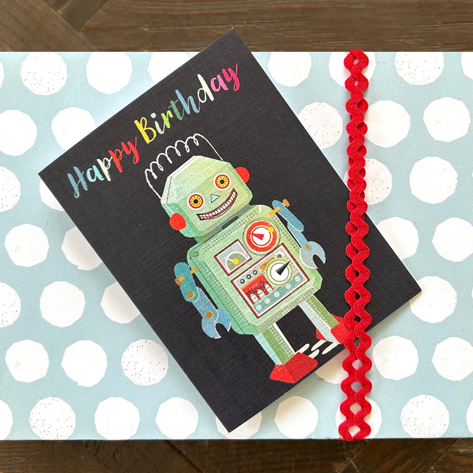 TW201 mini robot birthday card