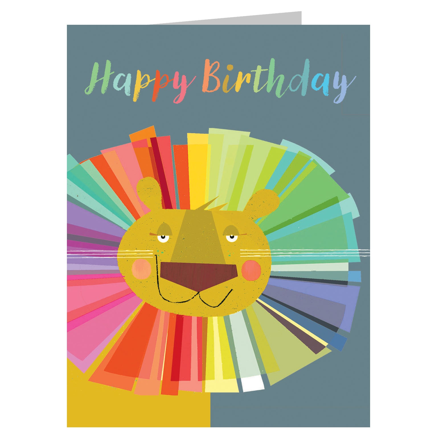 TW202 mini lion birthday card