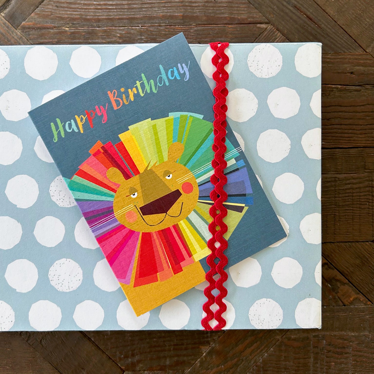 TW202 mini lion birthday card