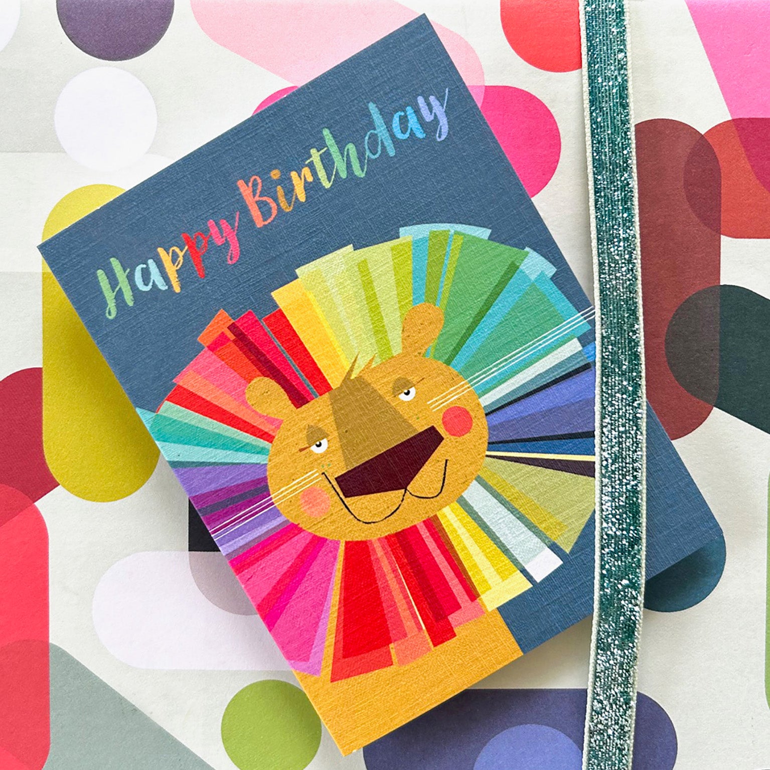 TW202 mini lion birthday card