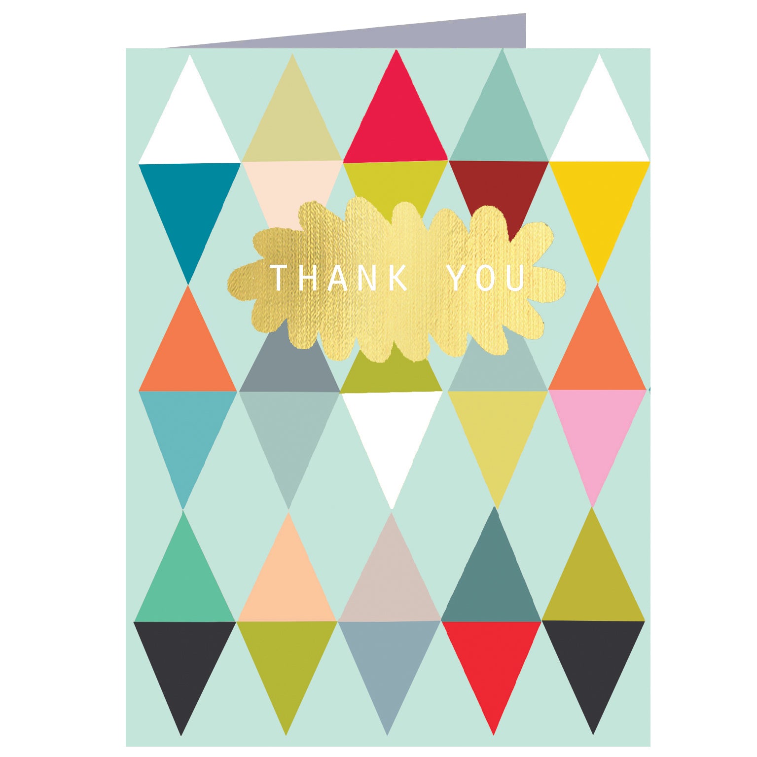 TW204 mini gold foiled thank you card