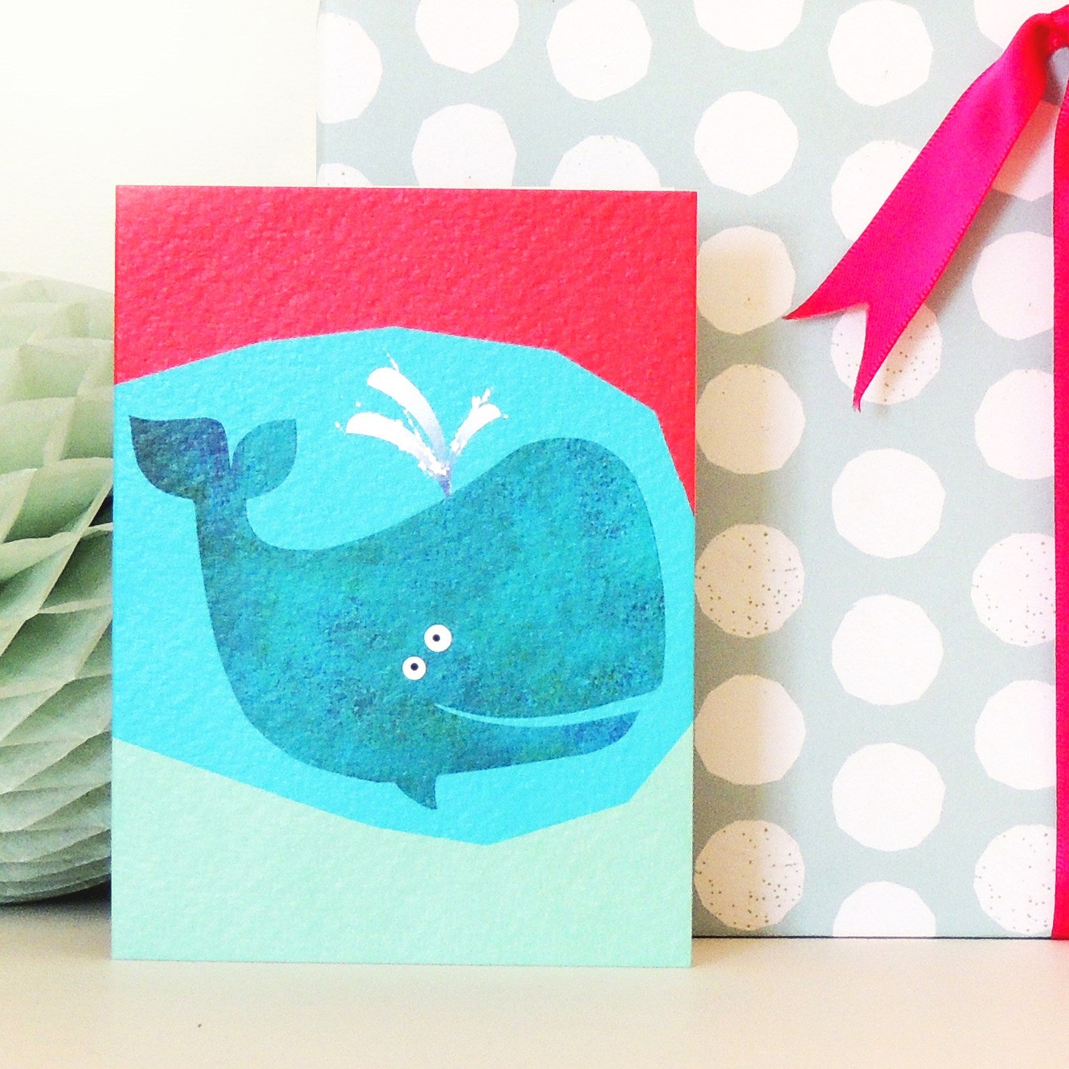 TW36 mini whale greetings card