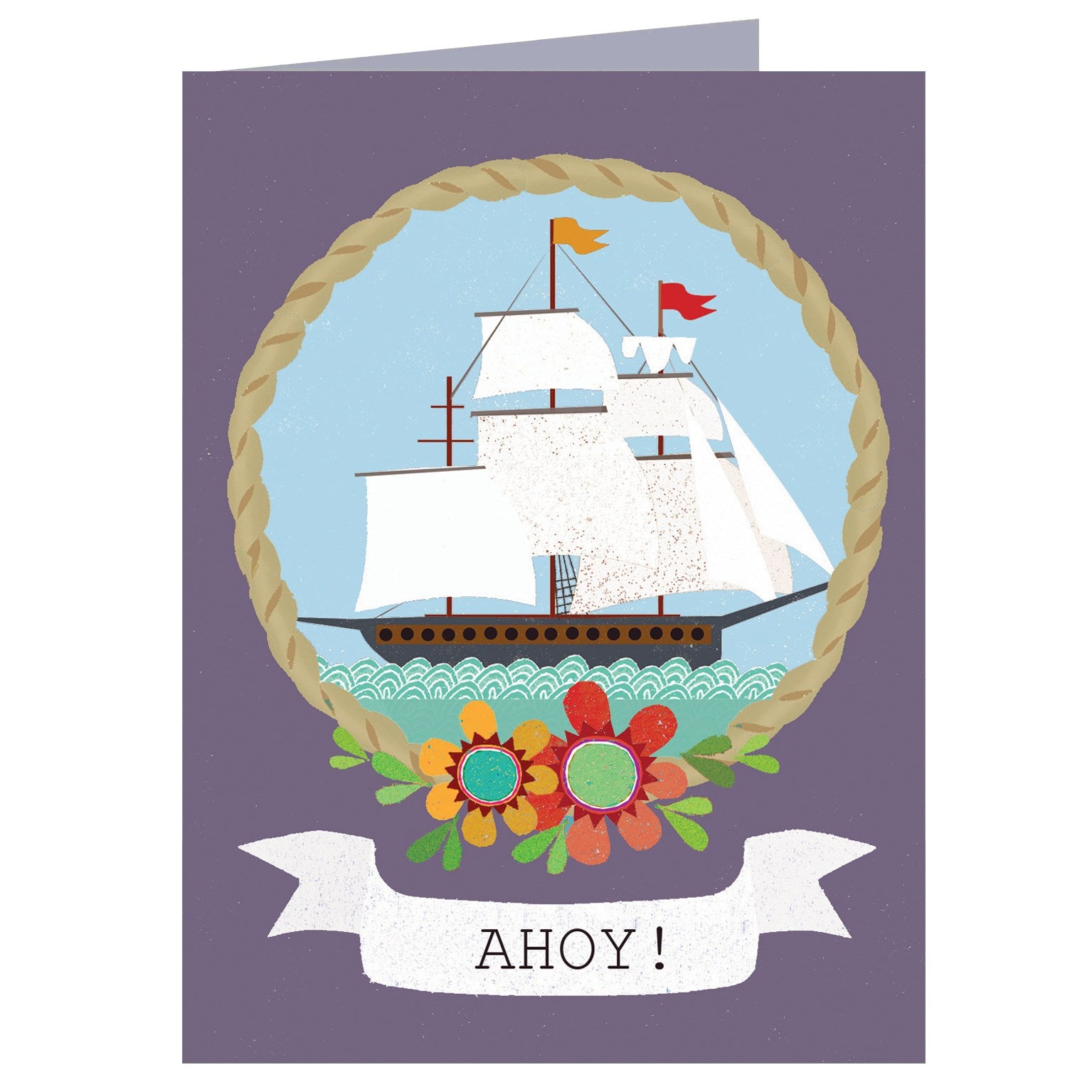 TW38 mini ahoy greetings card